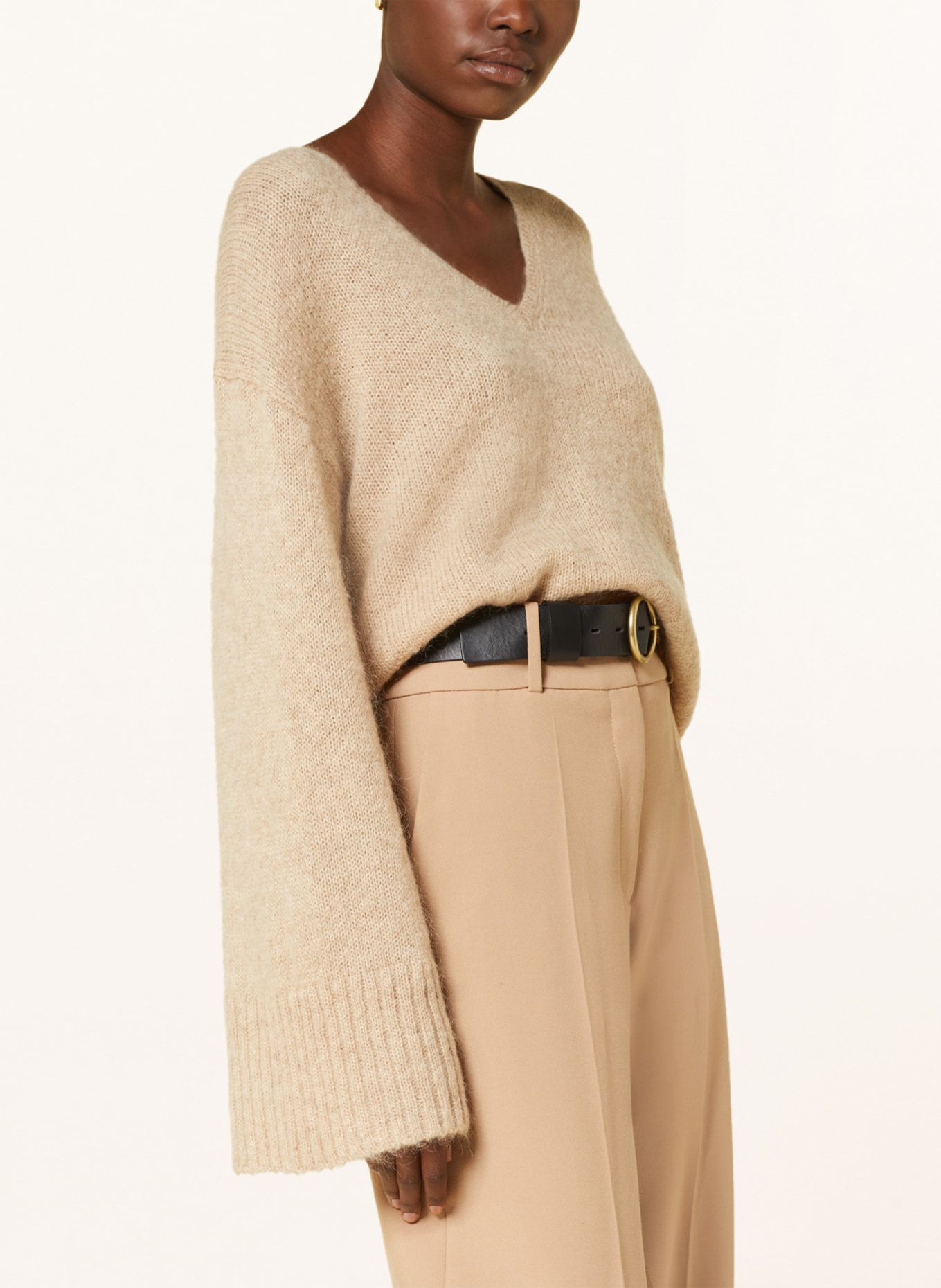 BY MALENE BIRGER Oversized sweater CIMONE with mohair, Color: BEIGE (Image 4)