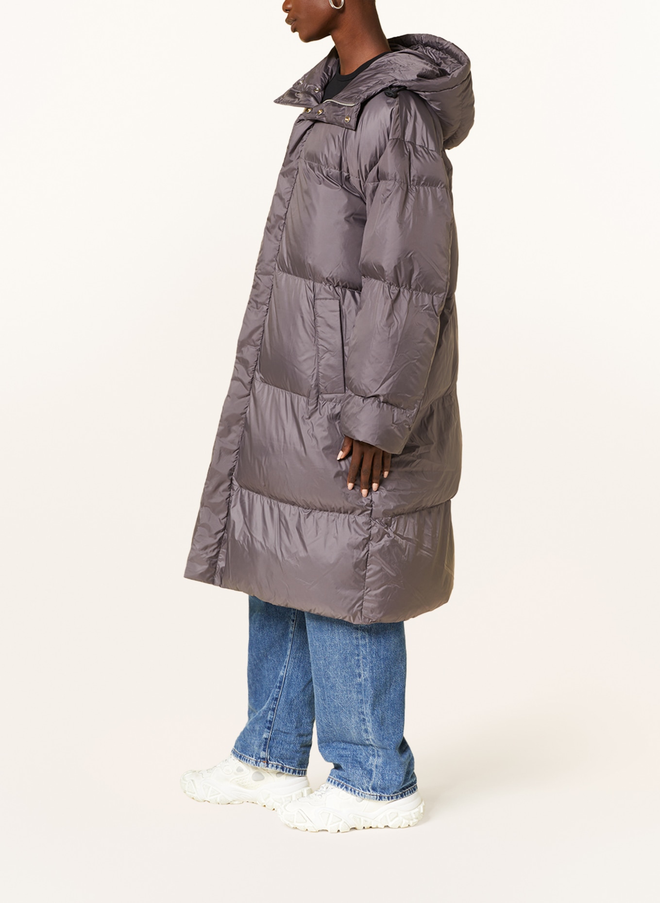 DIESEL Quilted coat TAKRY: GRAY