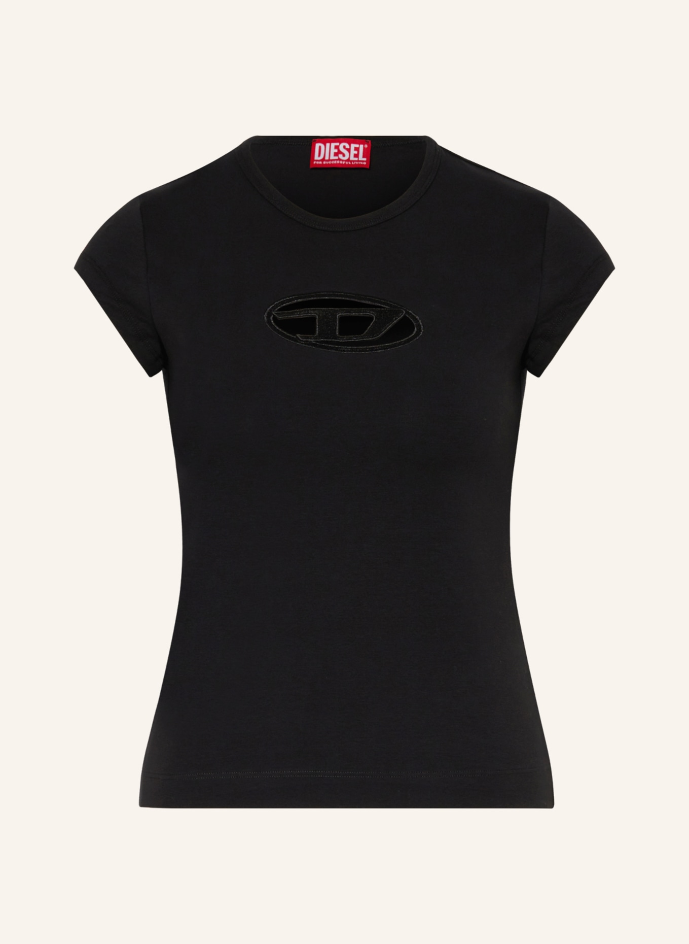 DIESEL T-Shirt ANGIE: SCHWARZ