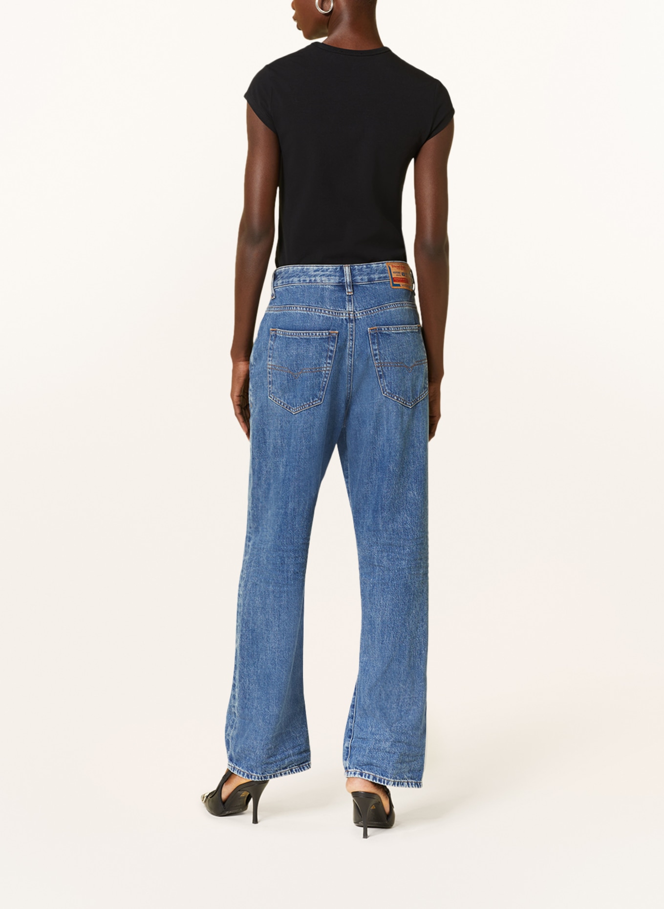 DIESEL T-Shirt ANGIE: SCHWARZ