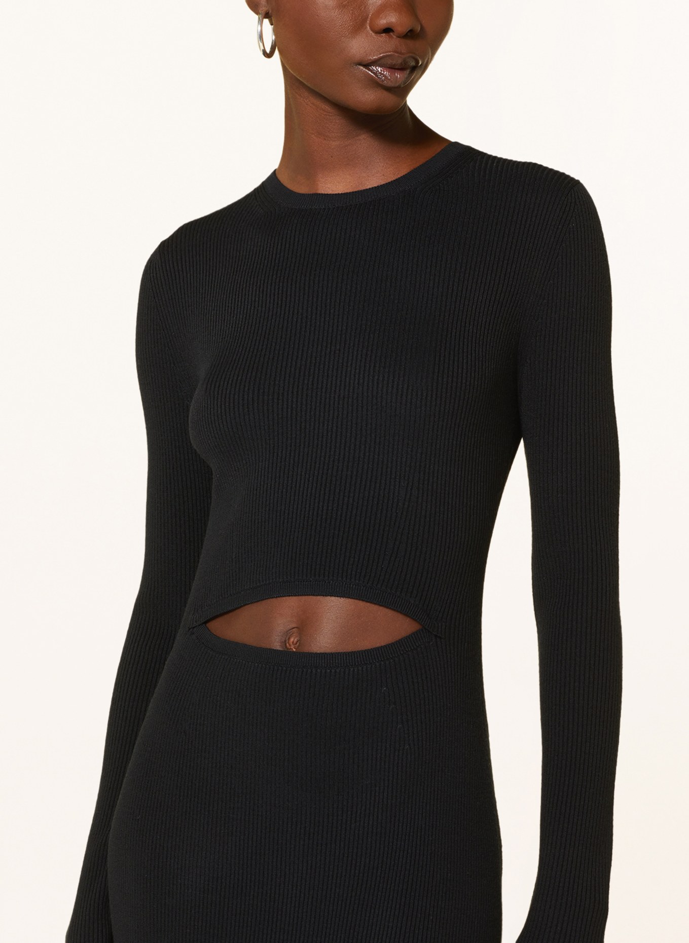 DIESEL Knit dress PELAGOS with cut-out, Color: BLACK (Image 4)