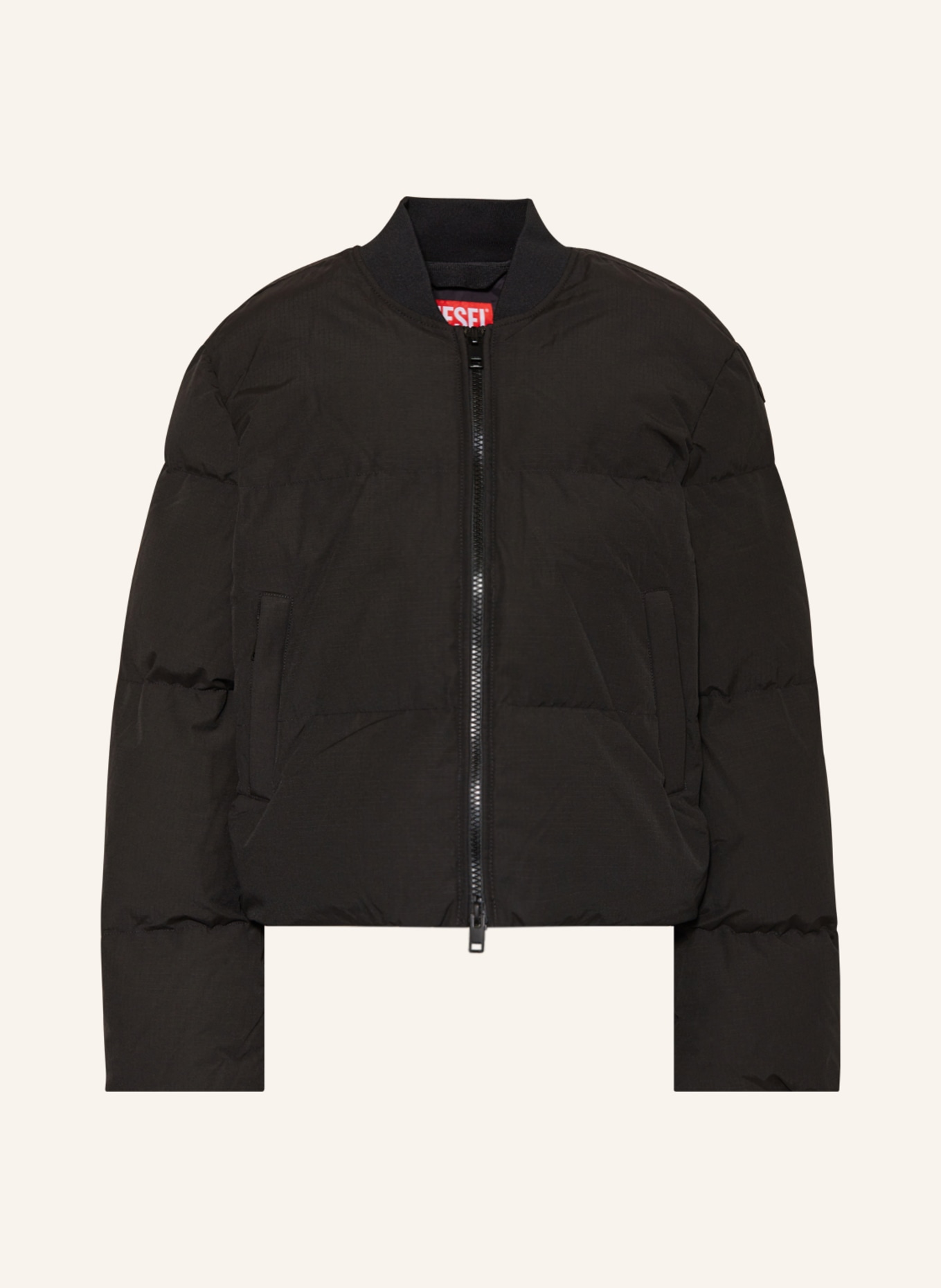 DIESEL Quilted jacket OLUCH, Color: BLACK (Image 1)
