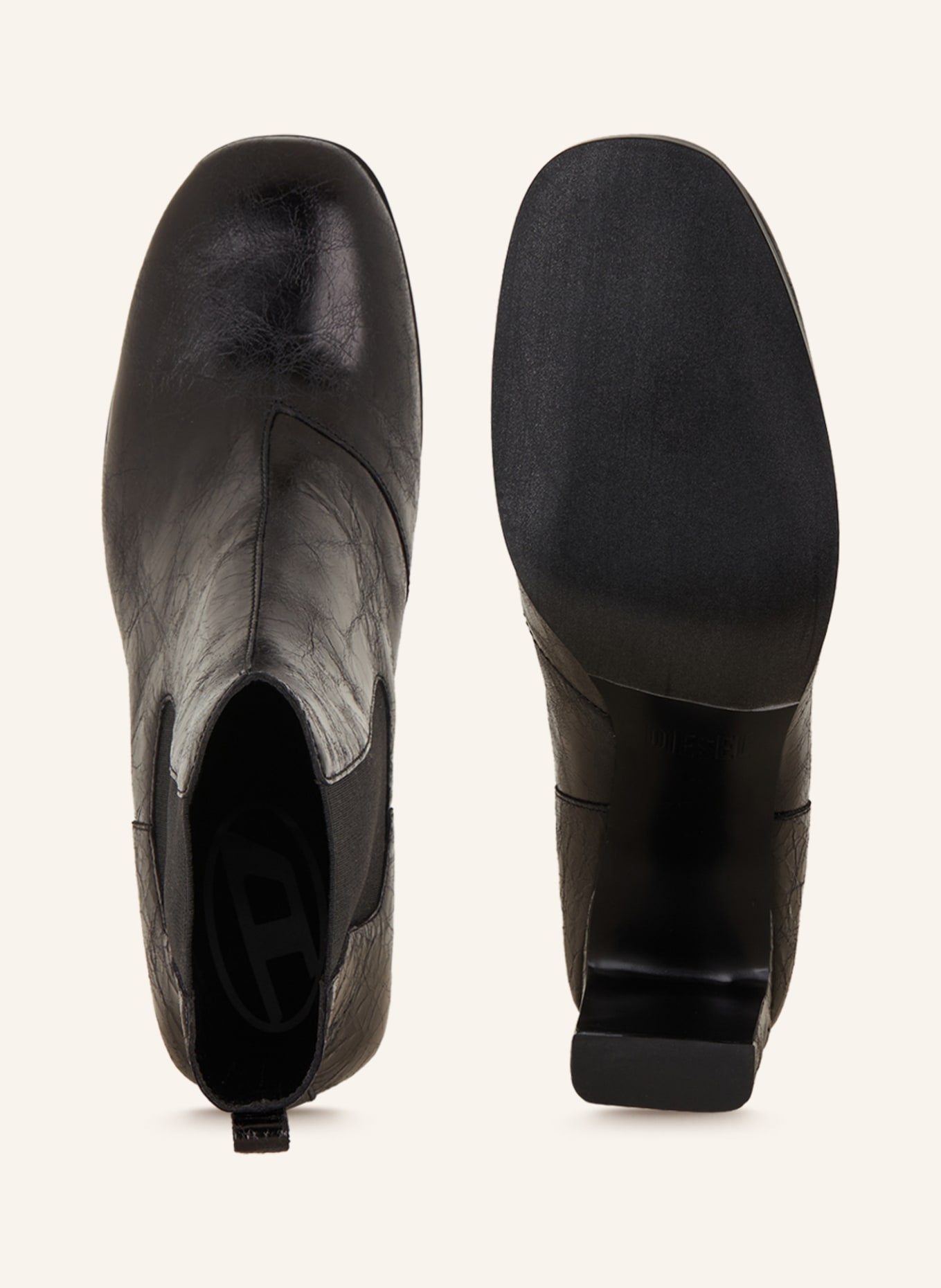 DIESEL Kotníčkové boty, Barva: ČERNÁ (Obrázek 5)