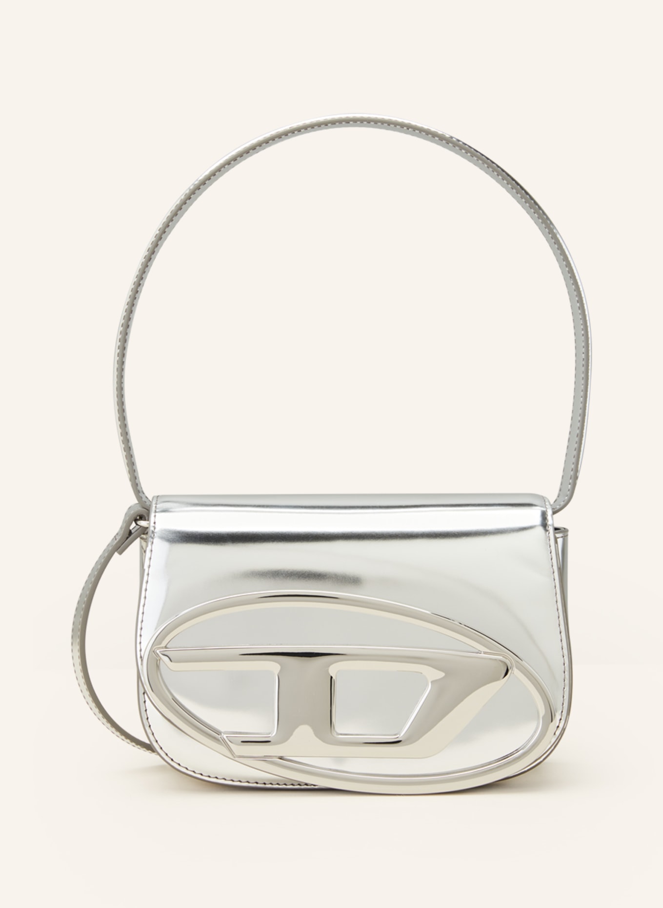 DIESEL Schultertasche 1DR: SILBER