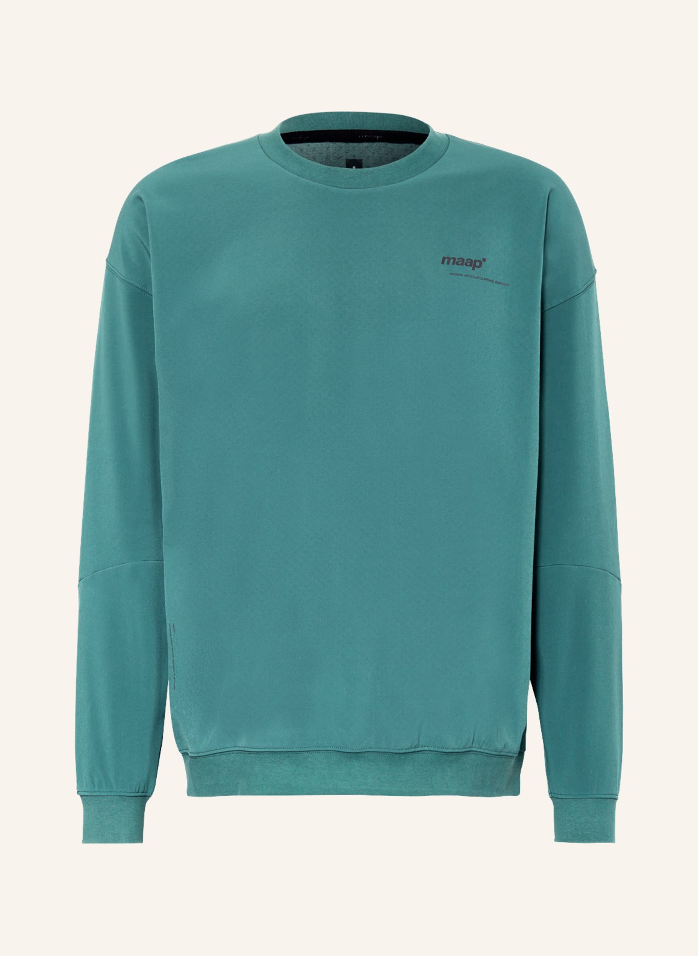 MAAP Sweatshirt TRAINING CREW, Farbe: PETROL/ SCHWARZ (Bild 1)
