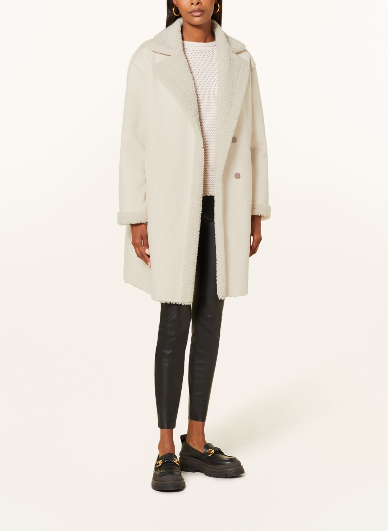 White Label Plyšový kabát, Barva: REŽNÁ (Obrázek 2)