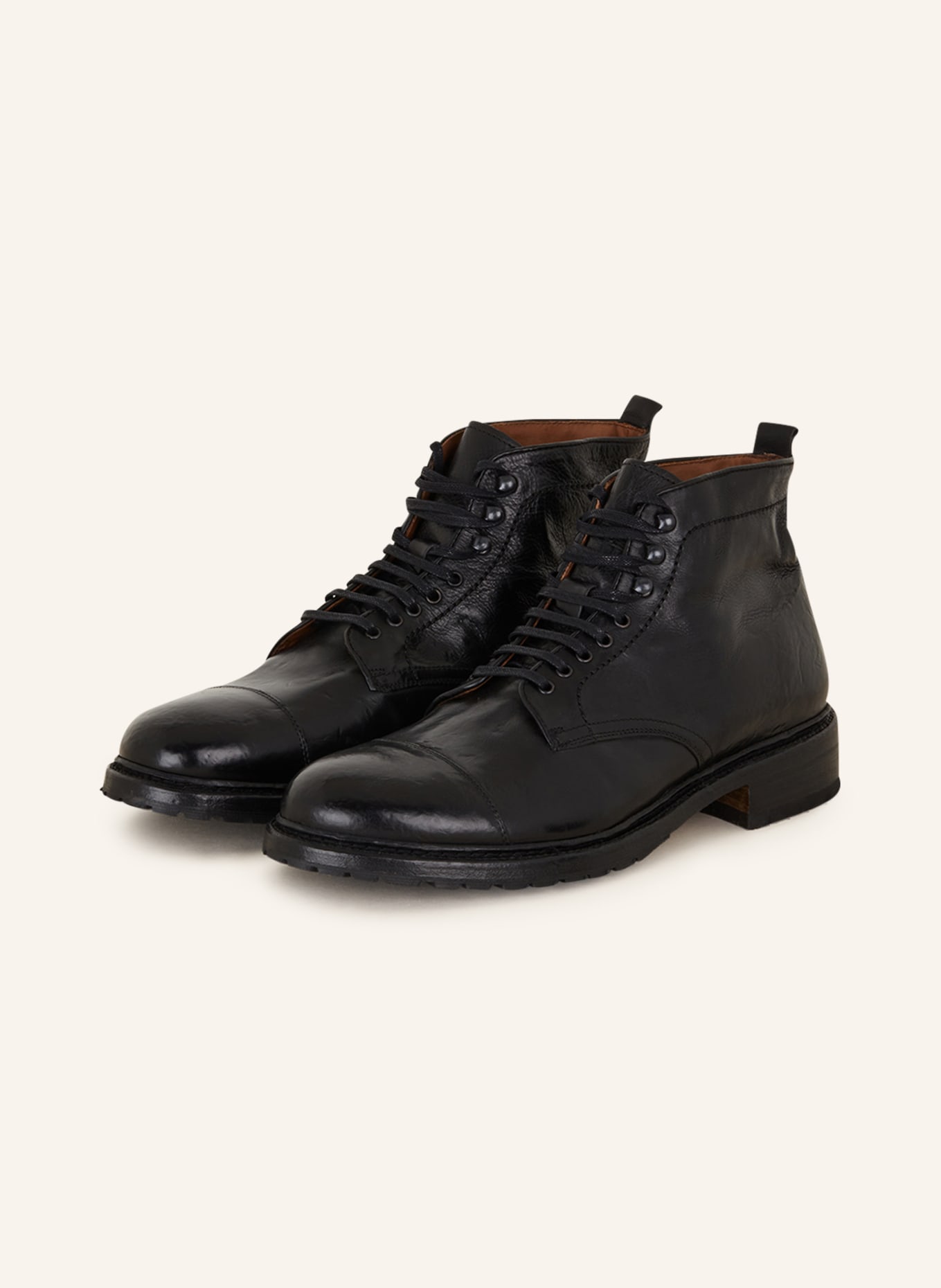 Cordwainer Lace-up boots, Color: BLACK (Image 1)