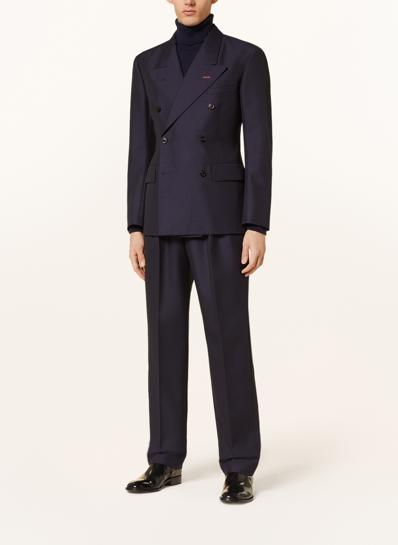 Maison Margiela Regular fit trousers with mohair, Color: 524 NAVY (Image 2)