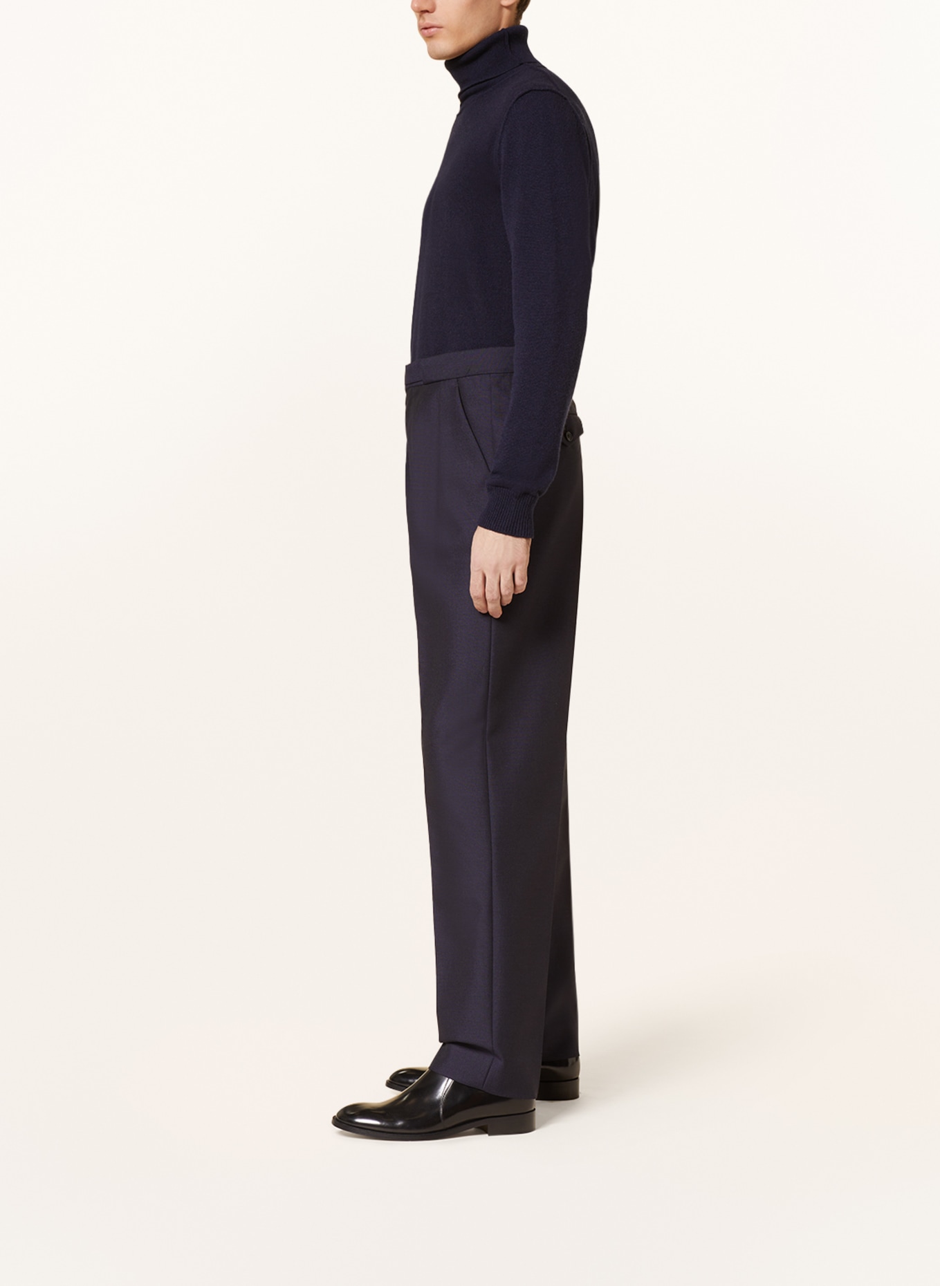 Maison Margiela Regular fit trousers with mohair, Color: 524 NAVY (Image 5)