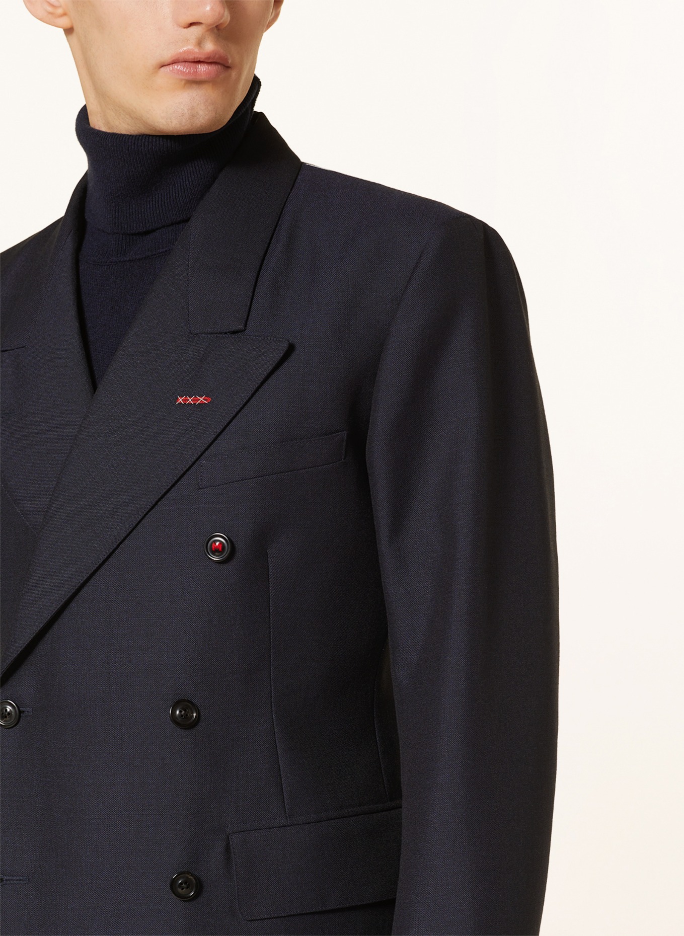 Maison Margiela Suit jacket extra slim fit with mohair, Color: 524 NAVY (Image 5)