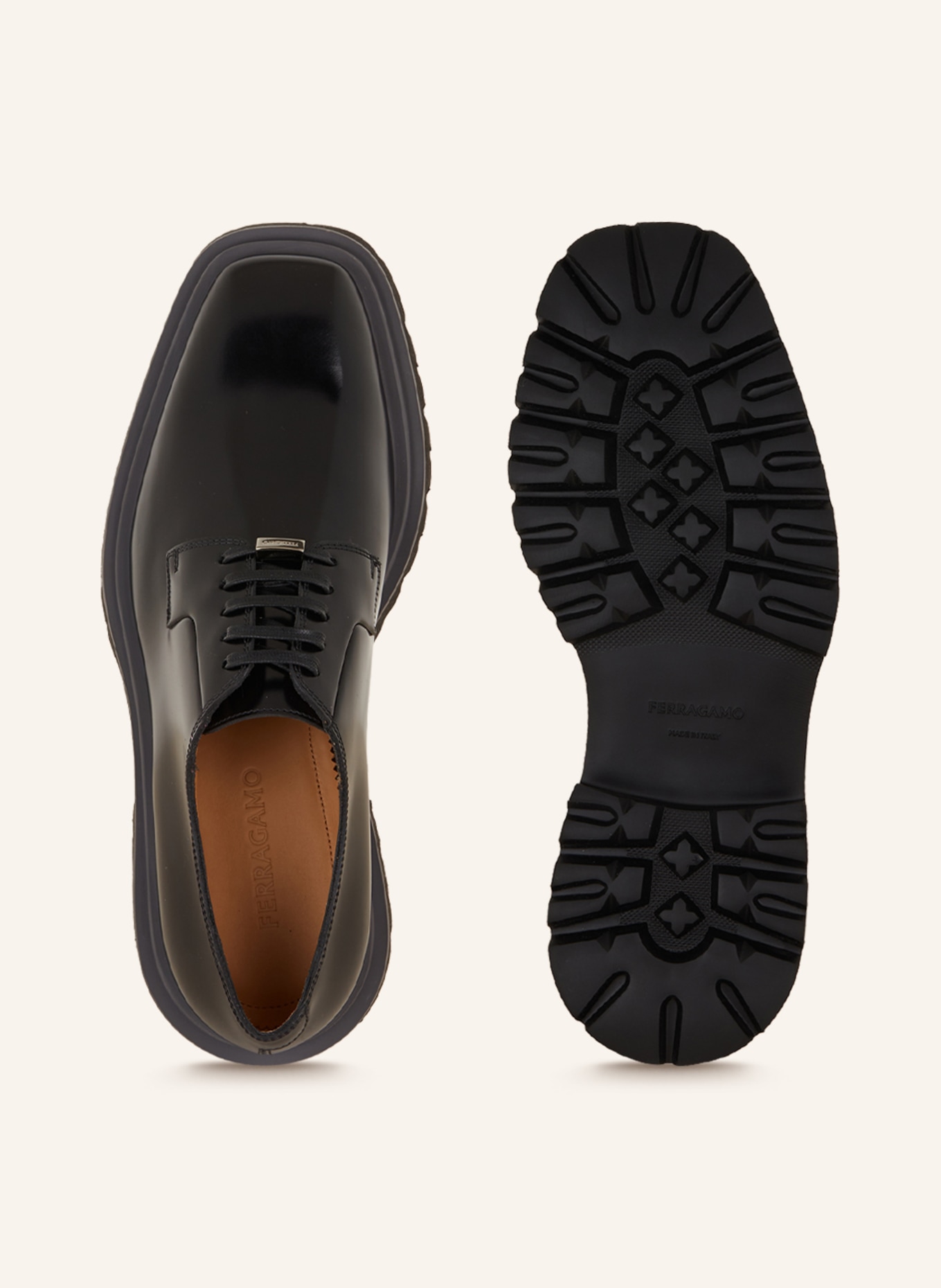 FERRAGAMO Lace-up shoes FLICKER, Color: BLACK (Image 5)