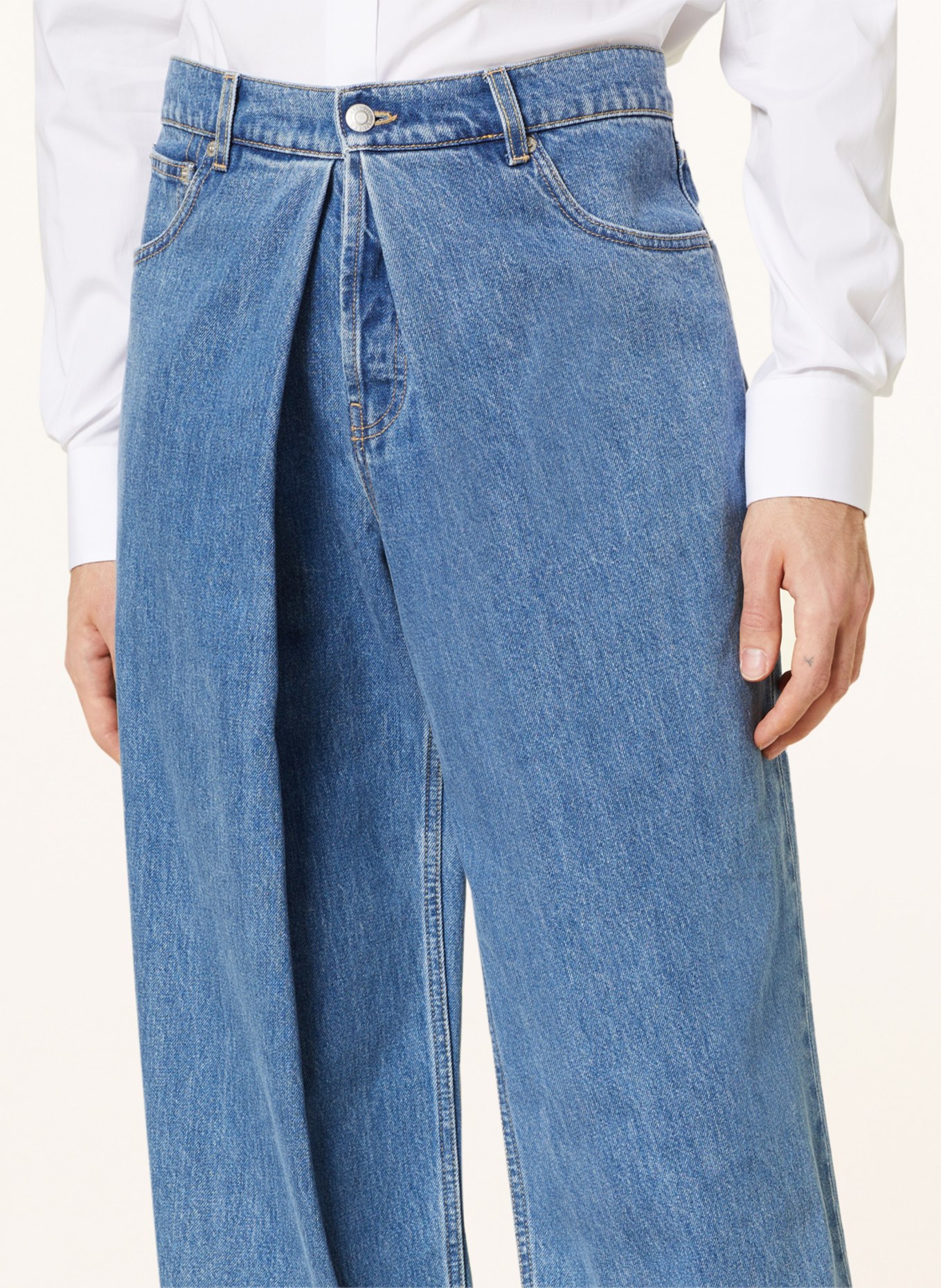 Alexander McQUEEN Jeans Regular Fit, Farbe: 4001 BLUE WASHED (Bild 5)