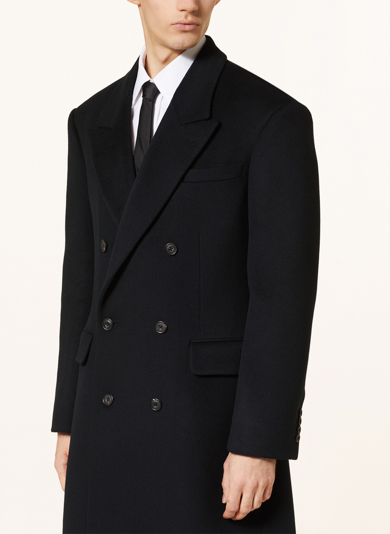 Alexander McQUEEN Cashmere coat, Color: BLACK (Image 4)