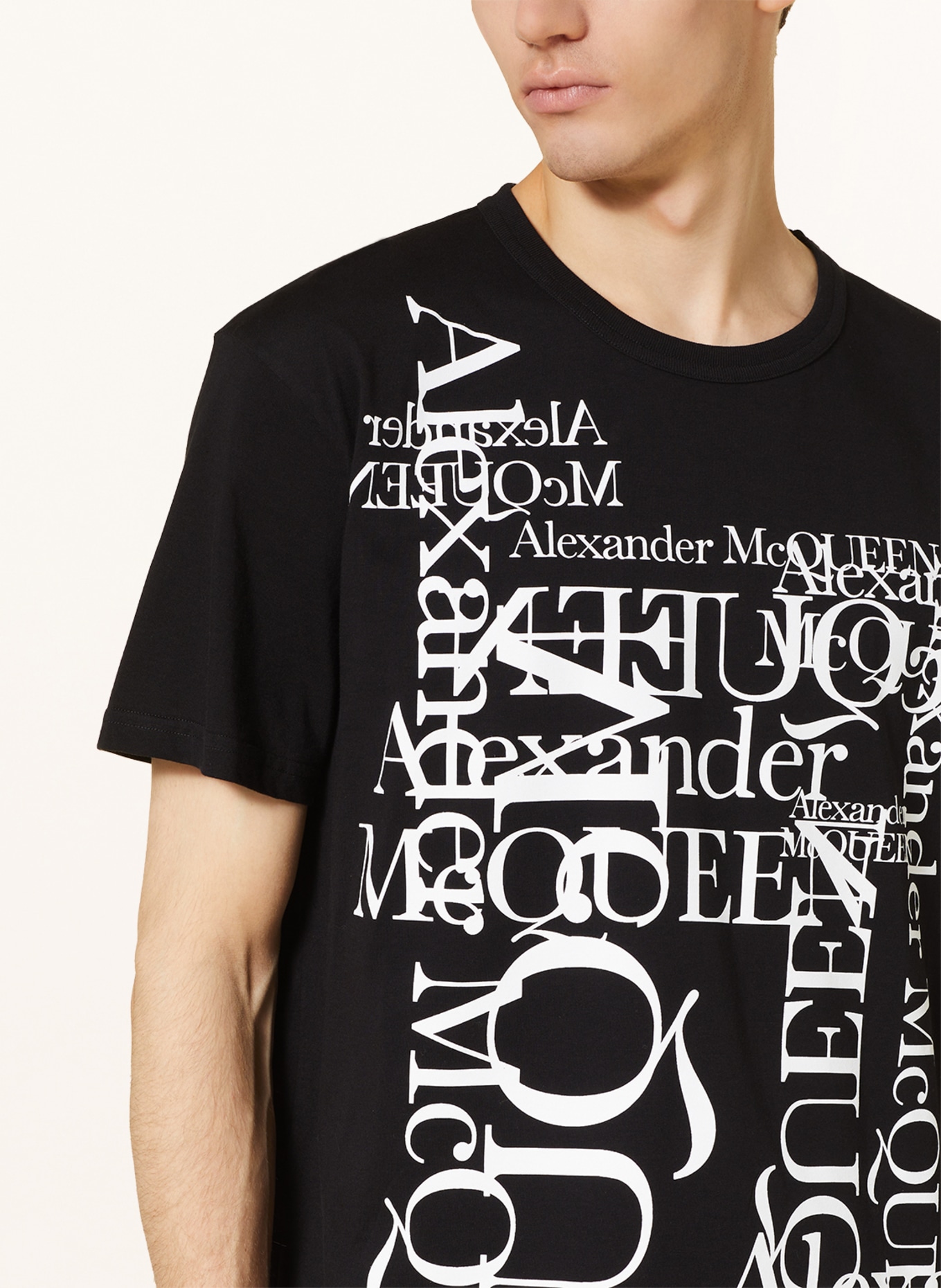 Alexander McQUEEN T-Shirt, Farbe: SCHWARZ/ WEISS (Bild 4)
