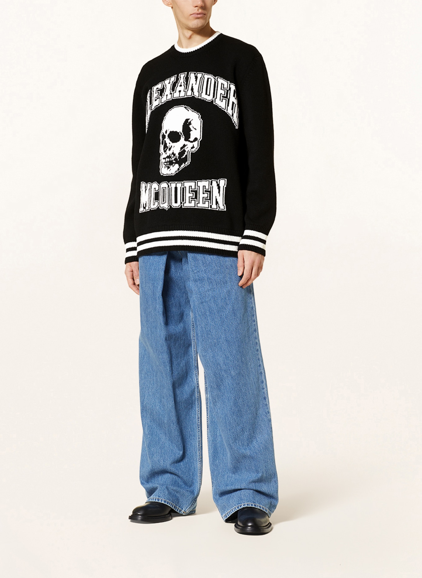 Alexander mcqueen black sweater hot sale