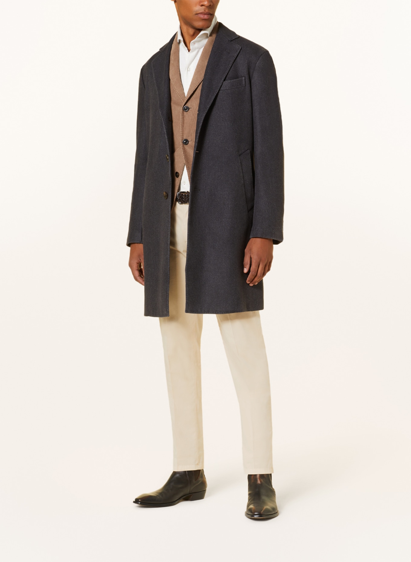 BOGLIOLI Wool coat, Color: DARK GRAY (Image 2)