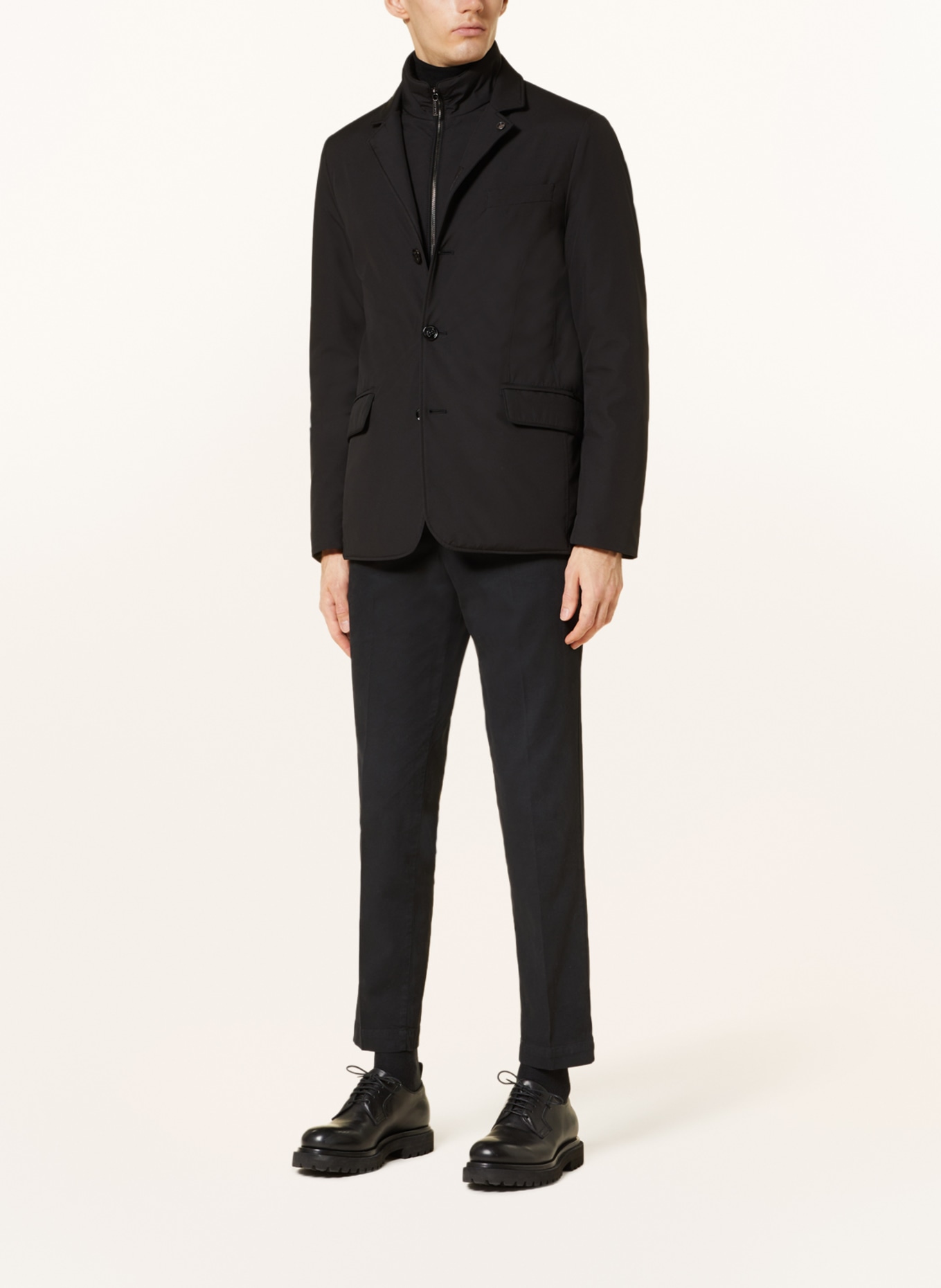 MOORER Down jacket NOBILE with detachable trim, Color: BLACK (Image 2)