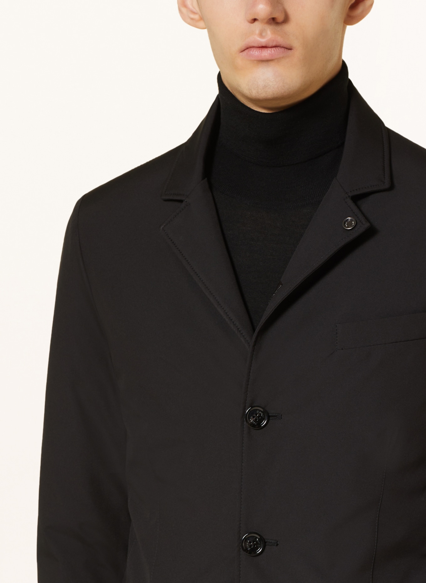MOORER Down jacket NOBILE with detachable trim, Color: BLACK (Image 4)