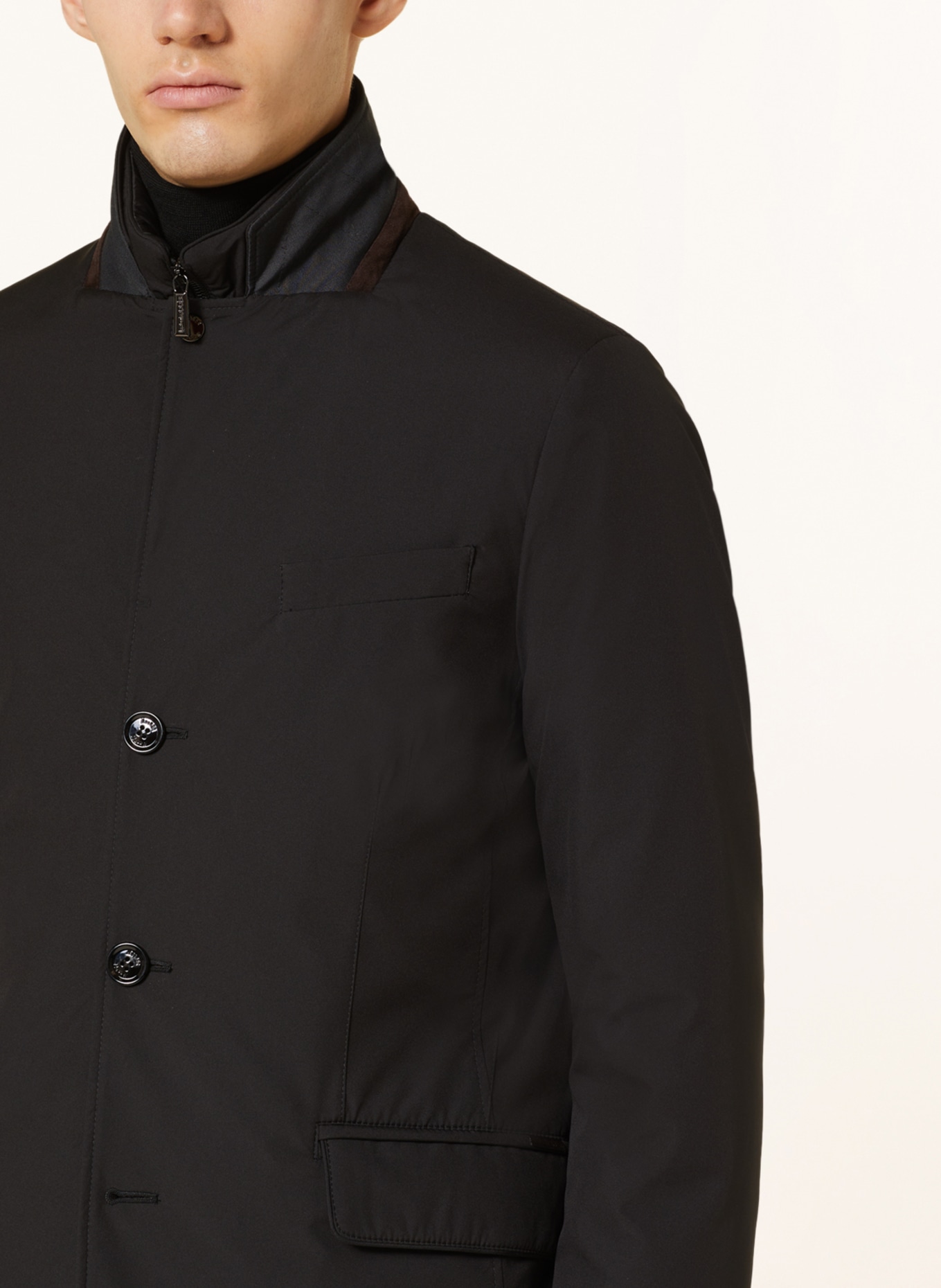 MOORER Down jacket NOBILE with detachable trim, Color: BLACK (Image 5)