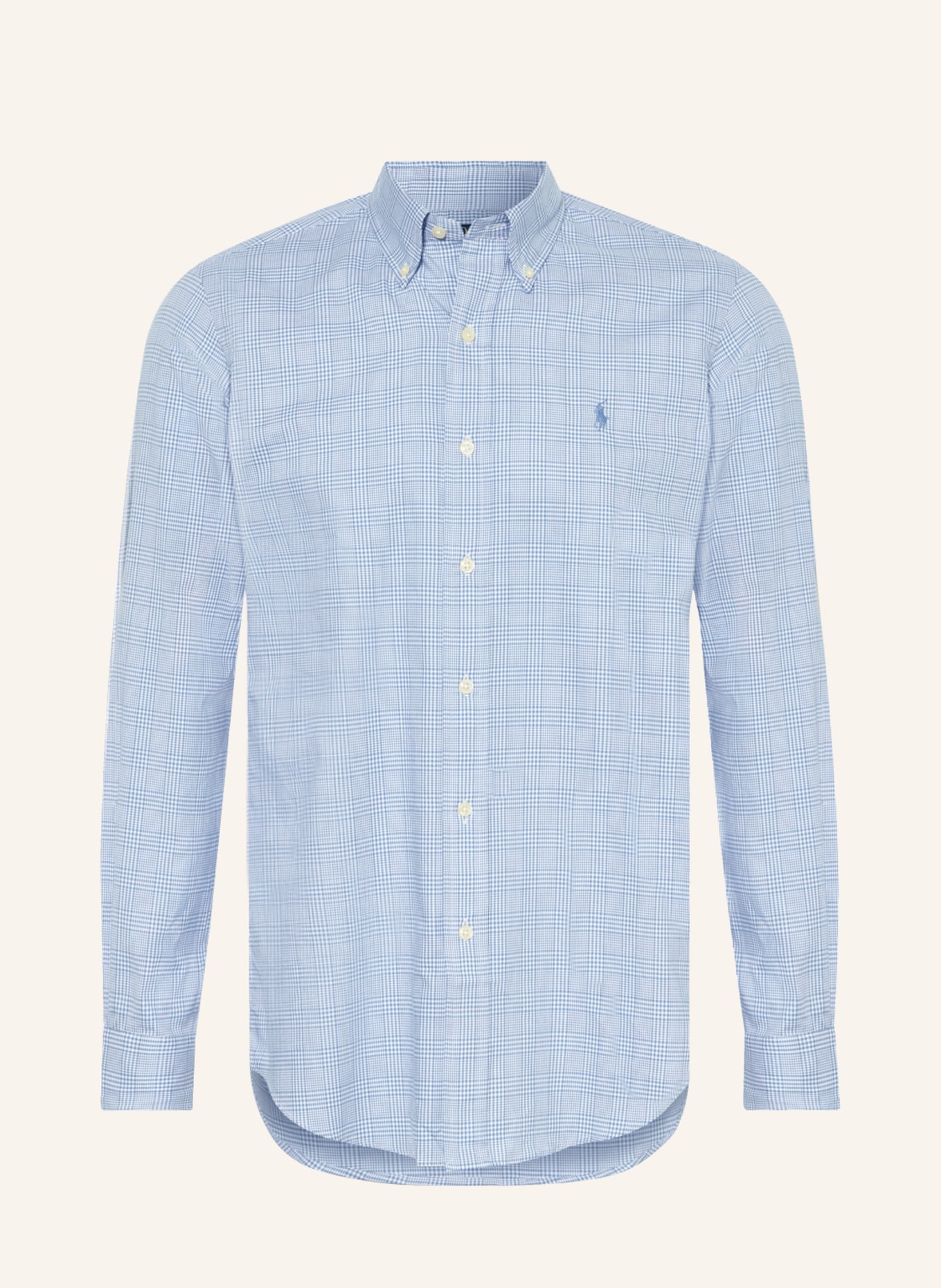 POLO RALPH LAUREN Shirt custom fit, Color: WHITE/ LIGHT BLUE (Image 1)