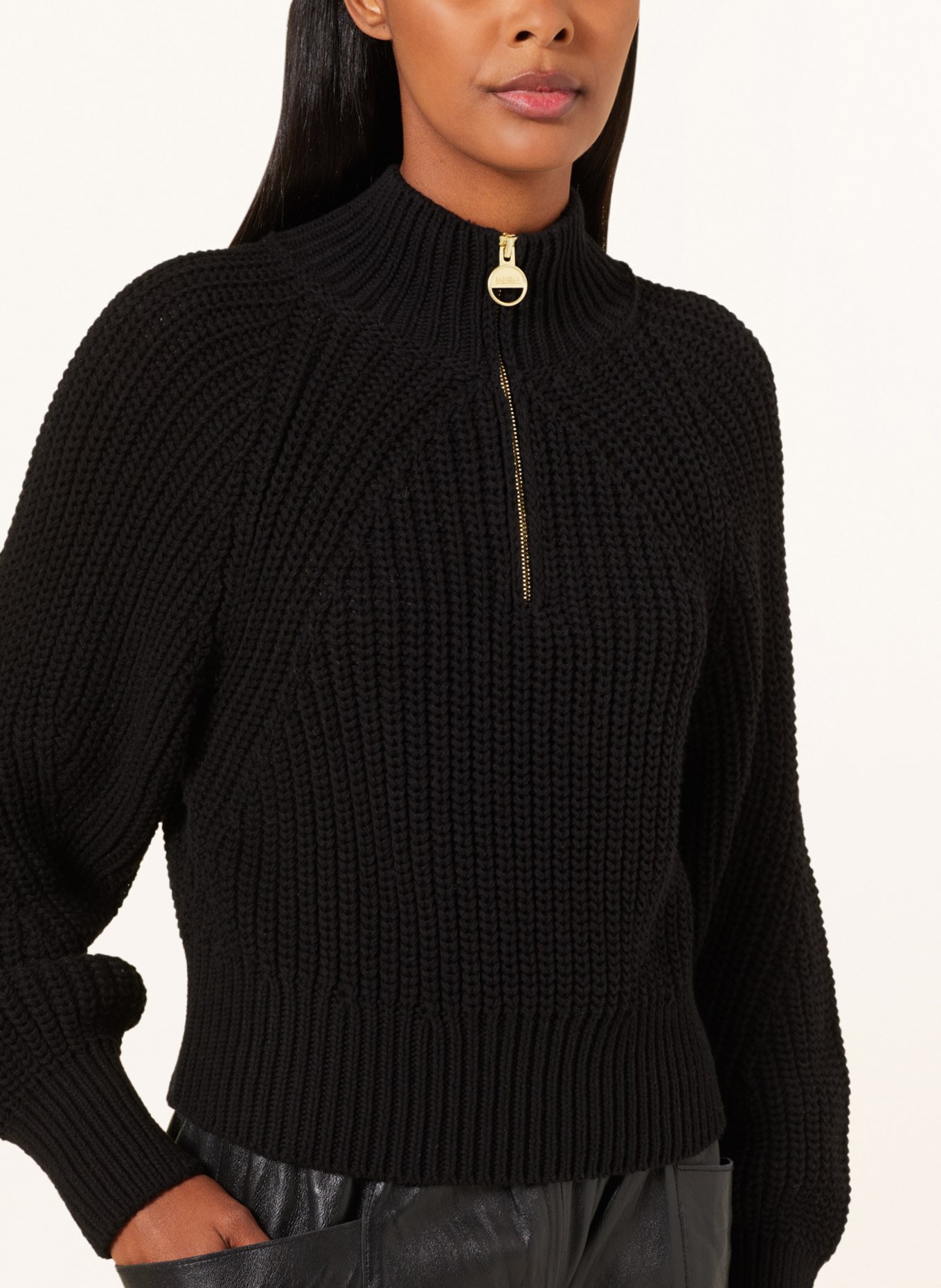 BARBOUR INTERNATIONAL Sweater SOLAR, Color: BLACK (Image 4)