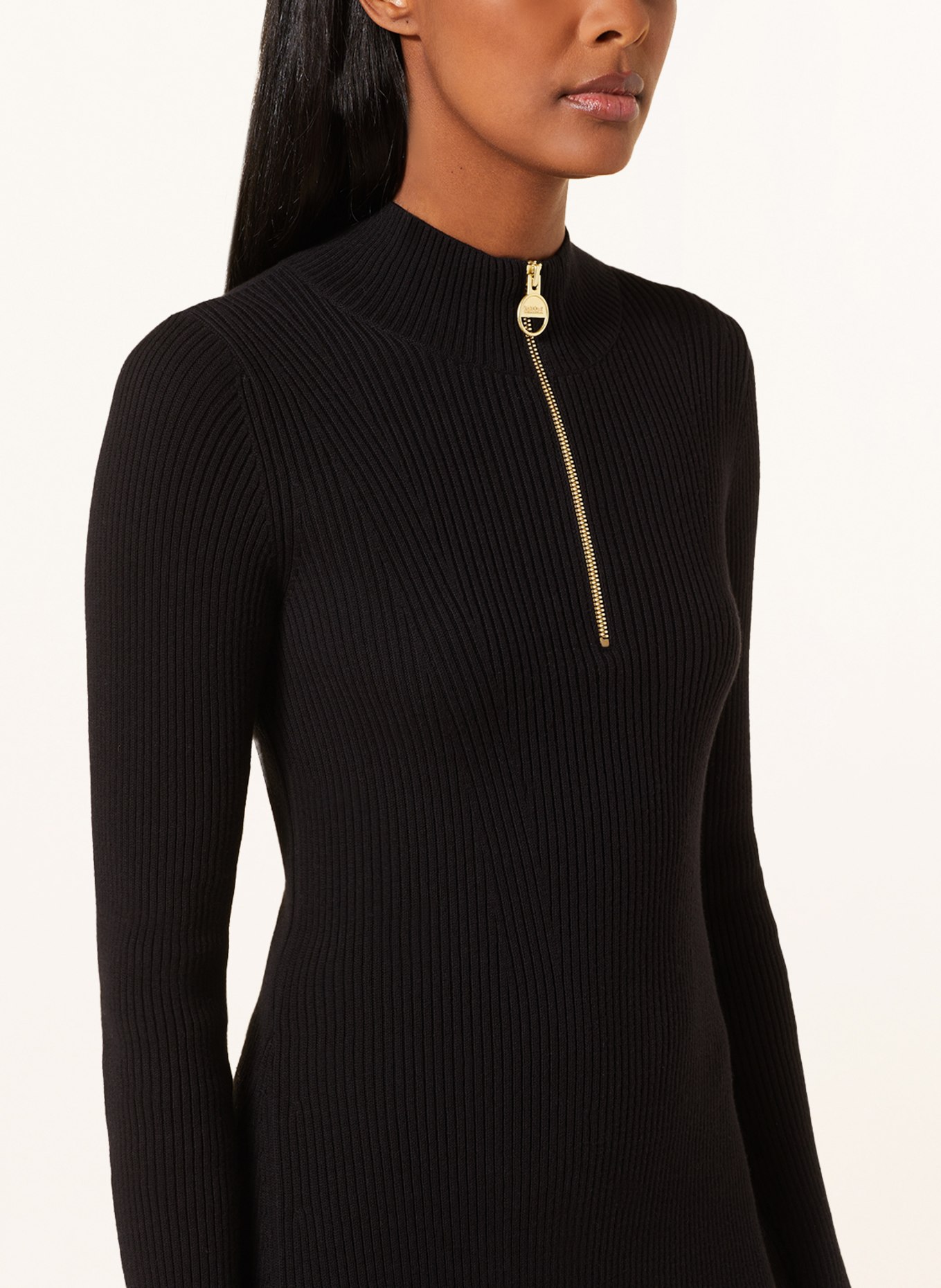 BARBOUR INTERNATIONAL Knit dress SOLAR, Color: BLACK (Image 4)