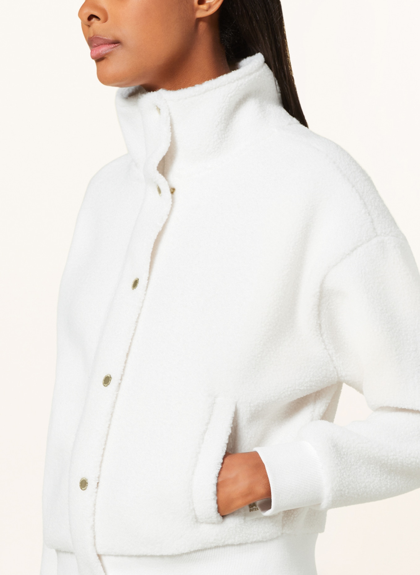 BARBOUR INTERNATIONAL Teddy jacket ALDRIN, Color: WHITE (Image 4)