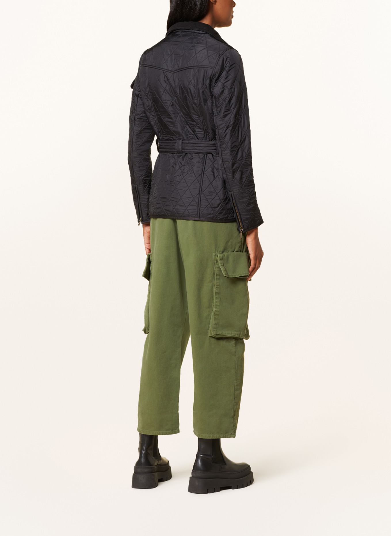BARBOUR INTERNATIONAL Quilted jacket POLARQUILT, Color: BLACK (Image 3)