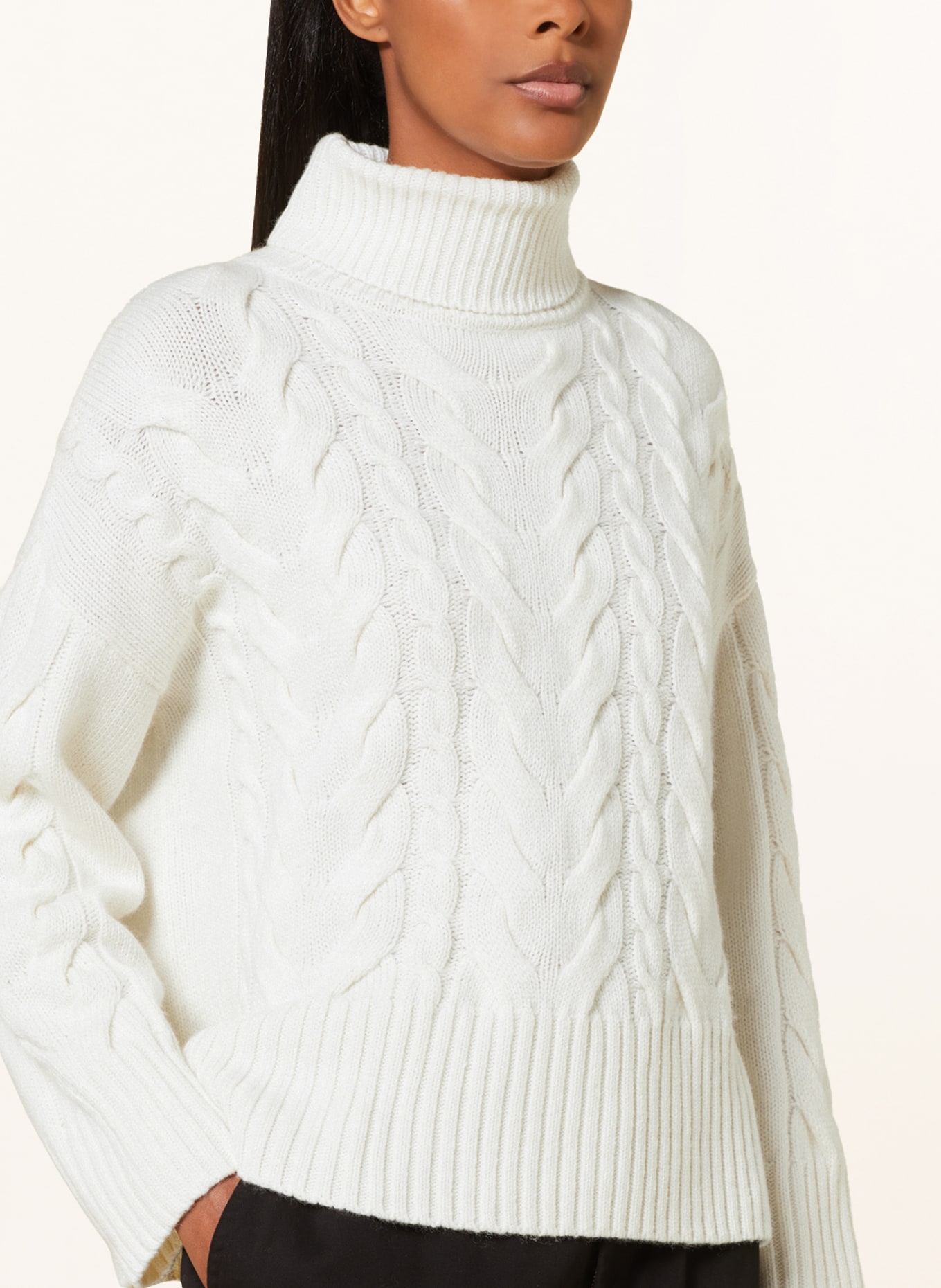 Barbour Turtleneck sweater WOODLANE, Color: ECRU (Image 4)