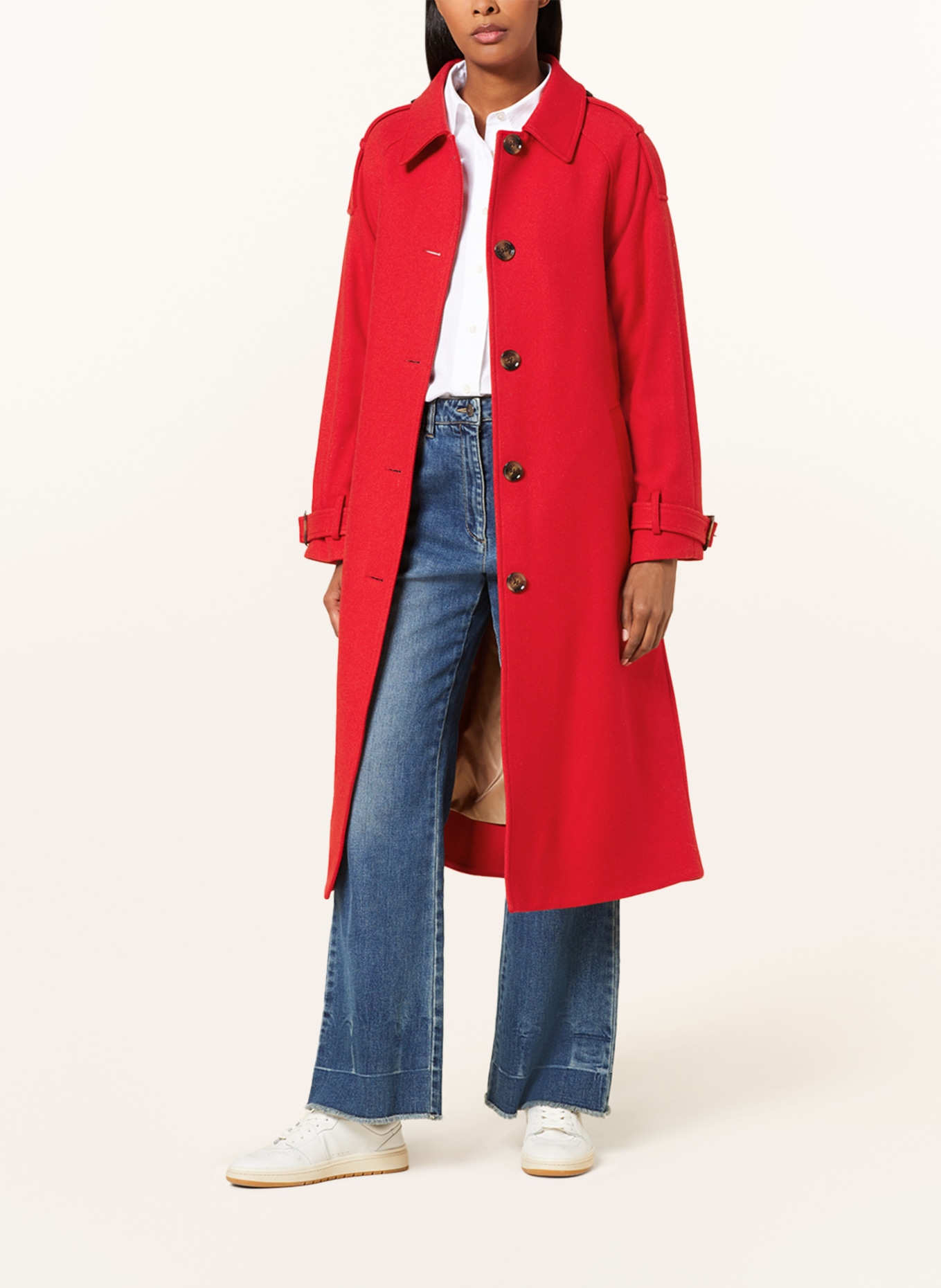 Barbour Wool coat ALBERTA, Color: RED (Image 2)