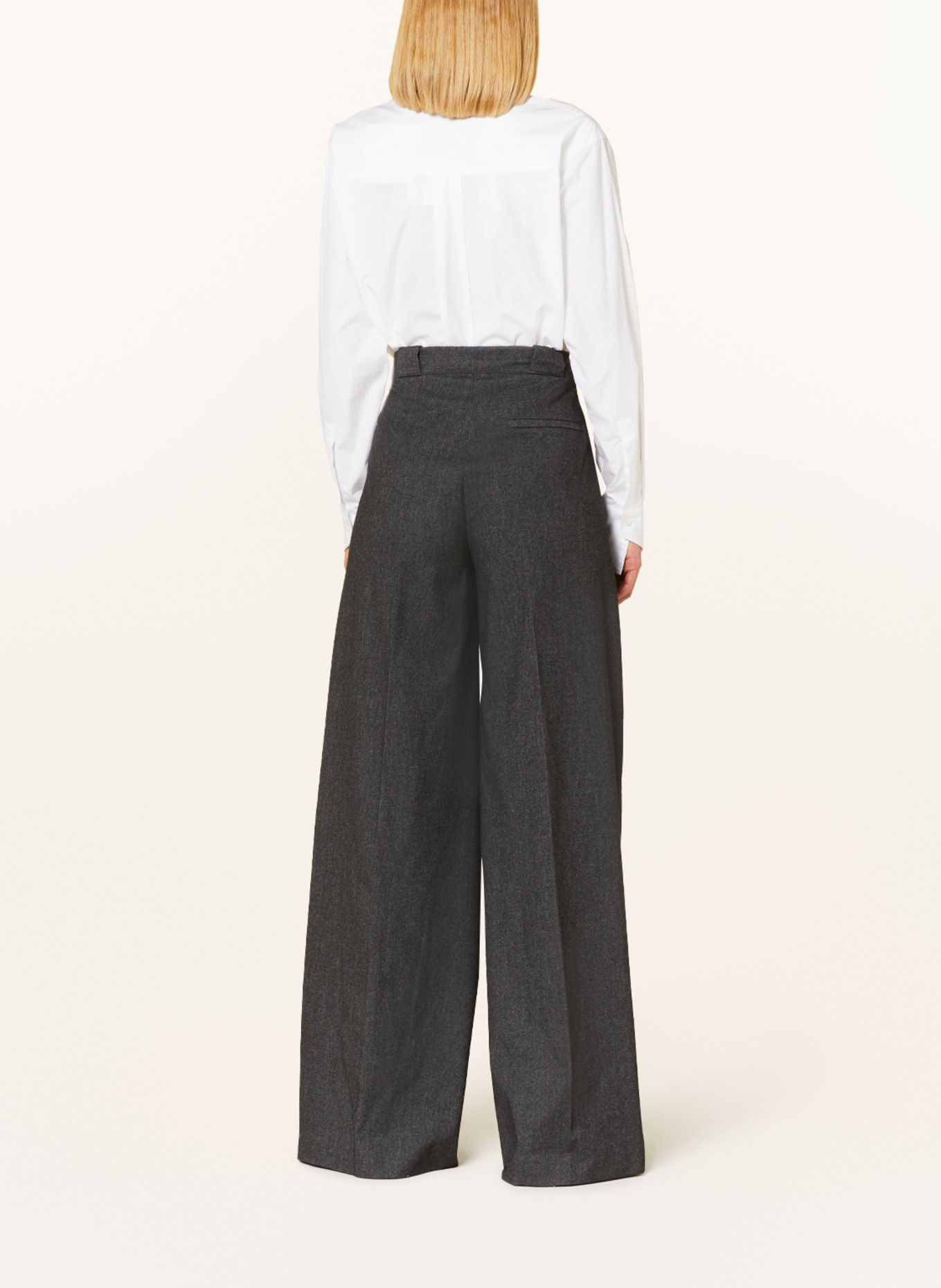 MAC Wide leg trousers WIDELEG, Color: DARK GRAY (Image 3)