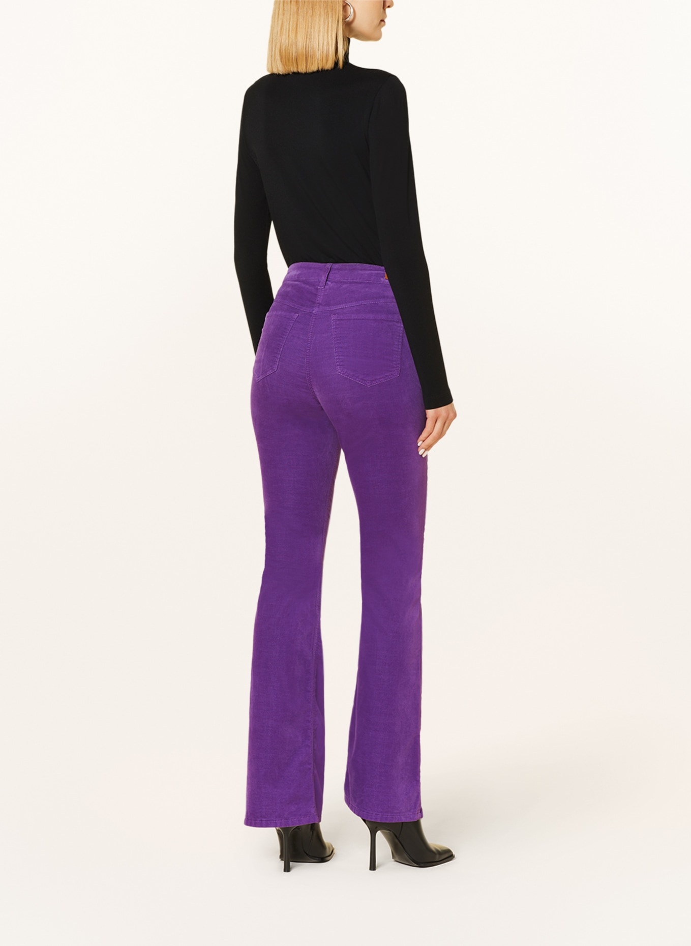 MAC Spodnie z aksamitu BOOT, Kolor: LILA (Obrazek 3)