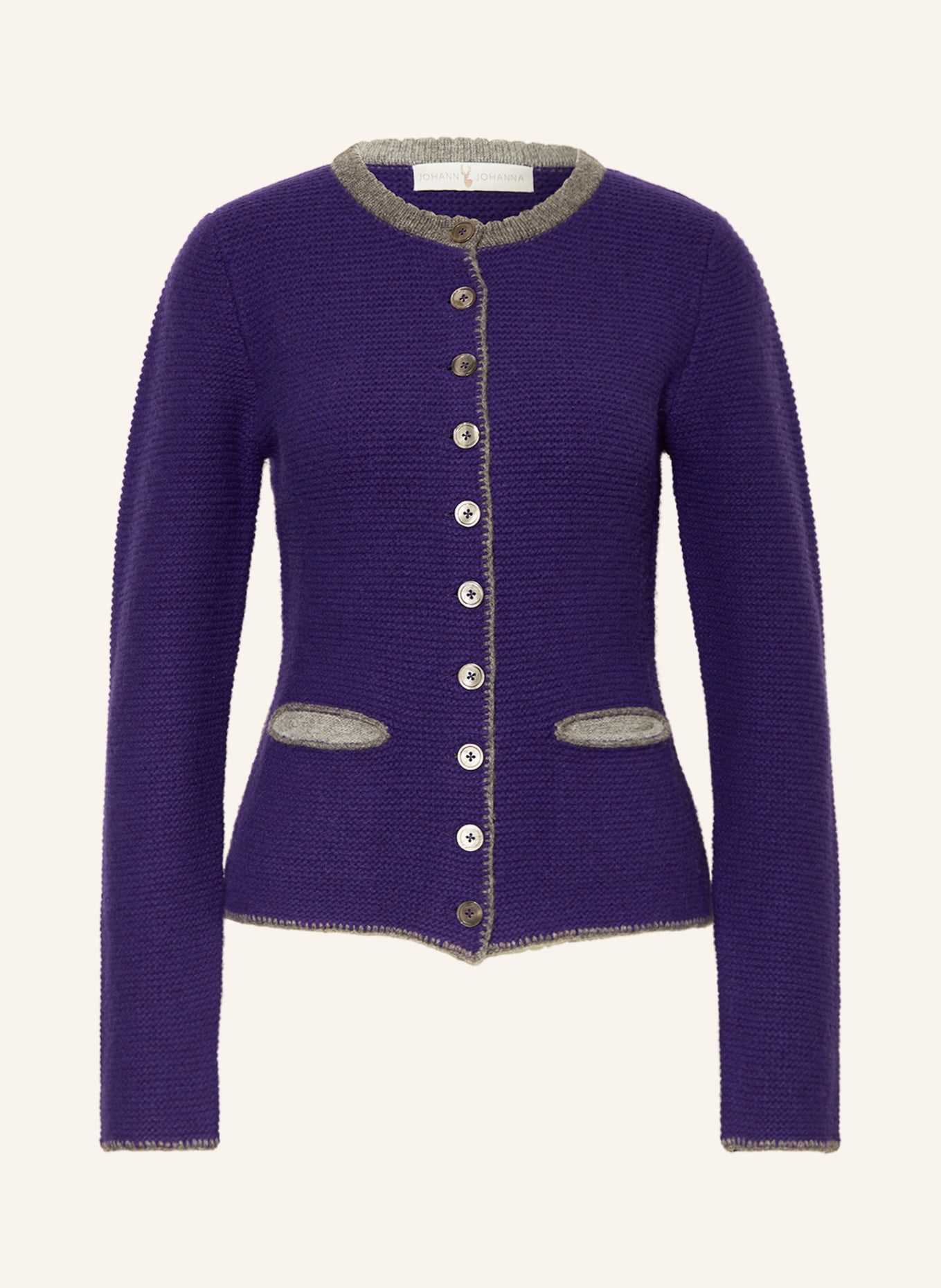 Johann & Johanna Knit cardigan, Color: PURPLE (Image 1)