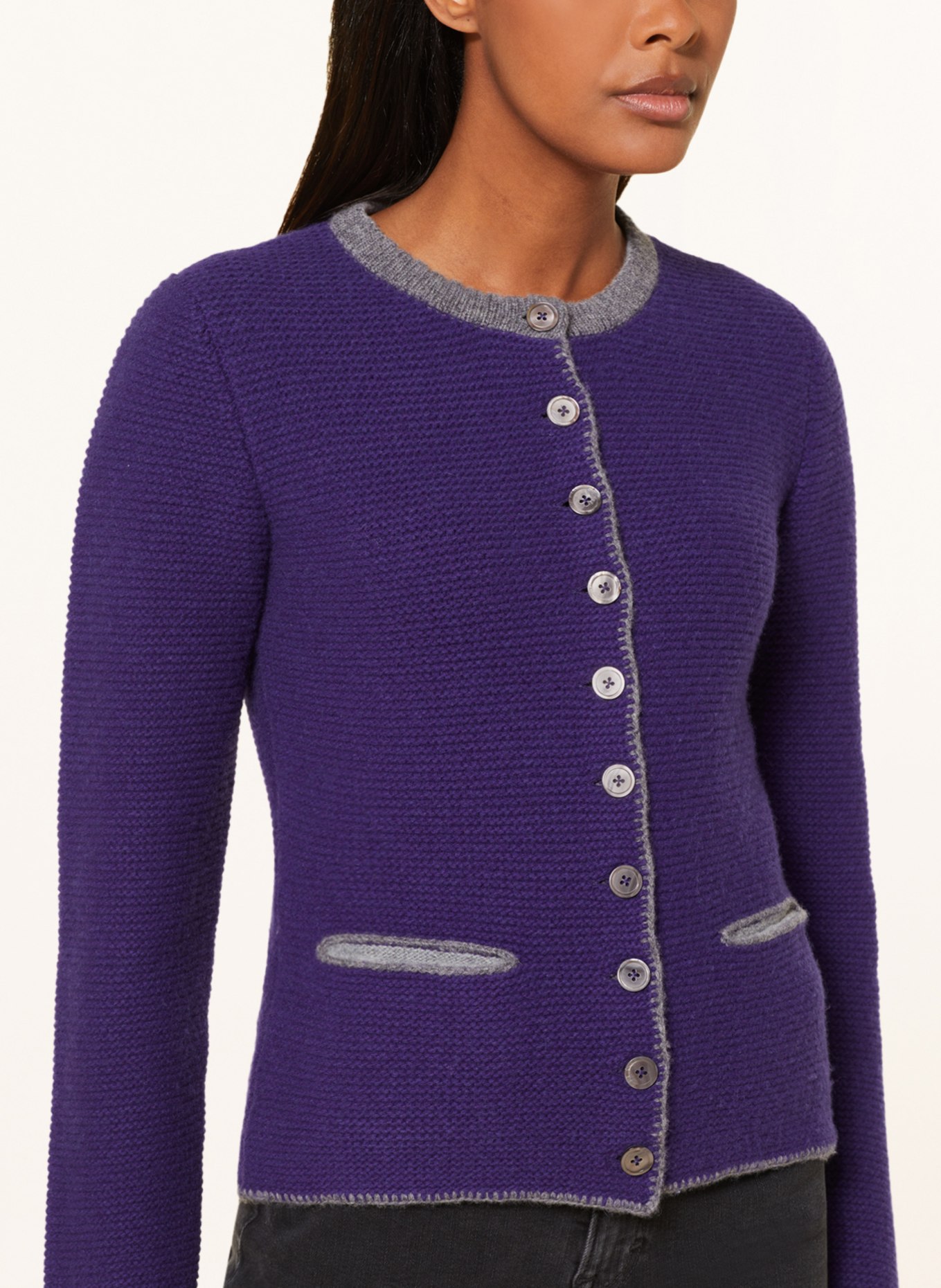 Johann & Johanna Knit cardigan, Color: PURPLE (Image 4)