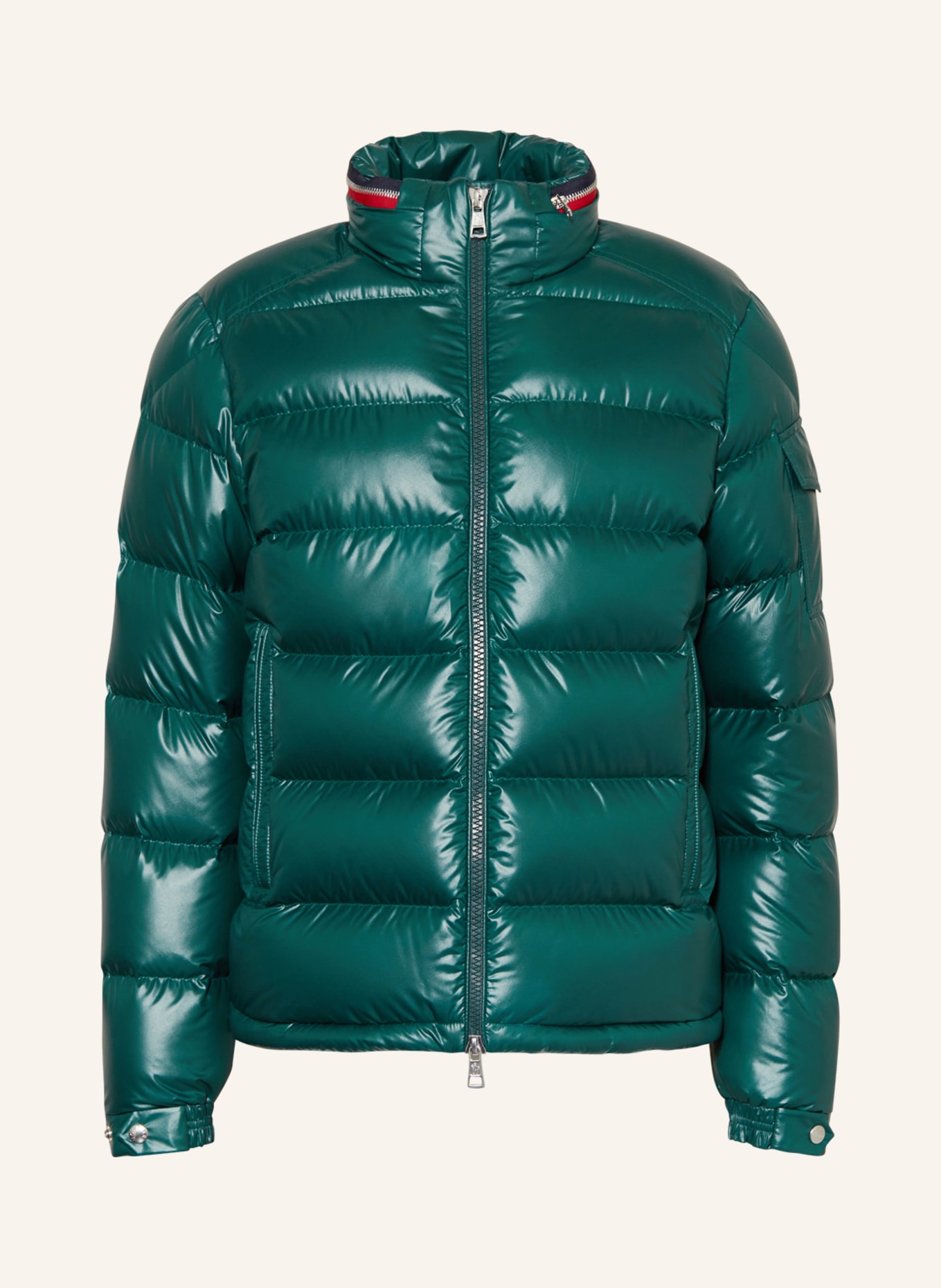 MONCLER Down jacket BOURNE, Color: DARK GREEN (Image 1)