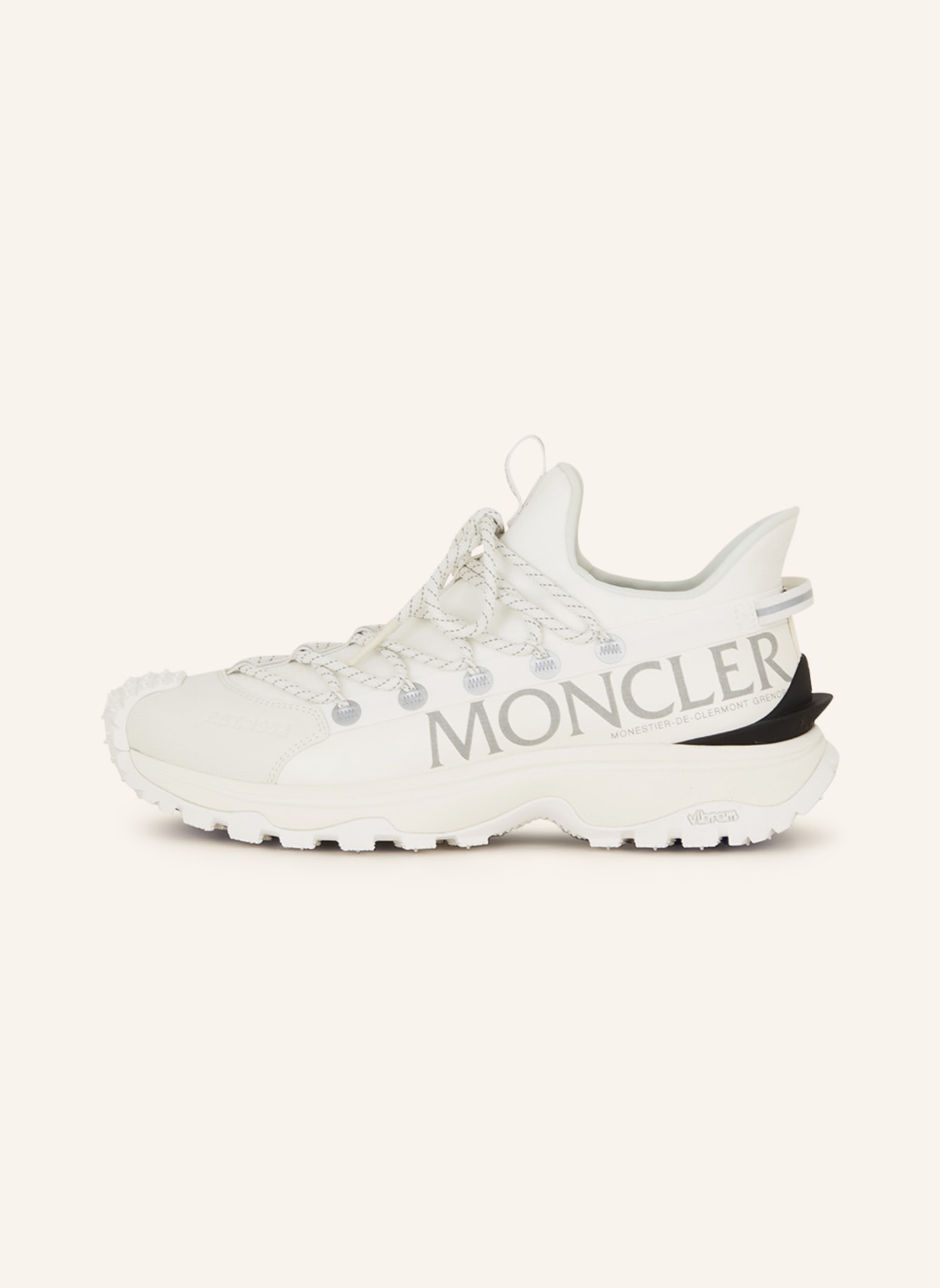 MONCLER Sneakers TRAILGRIP LITE2, Color: WHITE/ SILVER/ BLACK (Image 4)