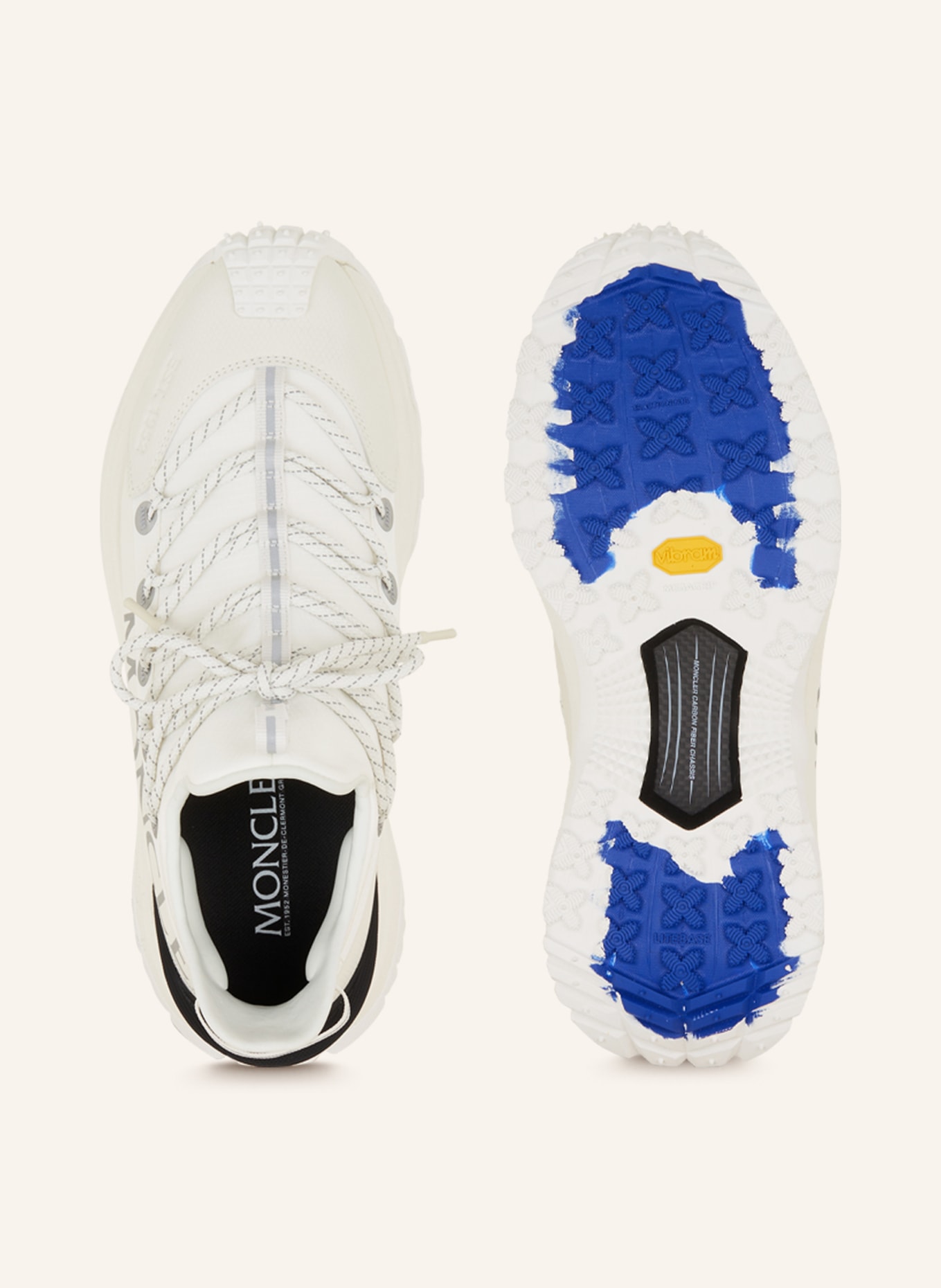 MONCLER Sneakers TRAILGRIP LITE2, Color: WHITE/ SILVER/ BLACK (Image 5)