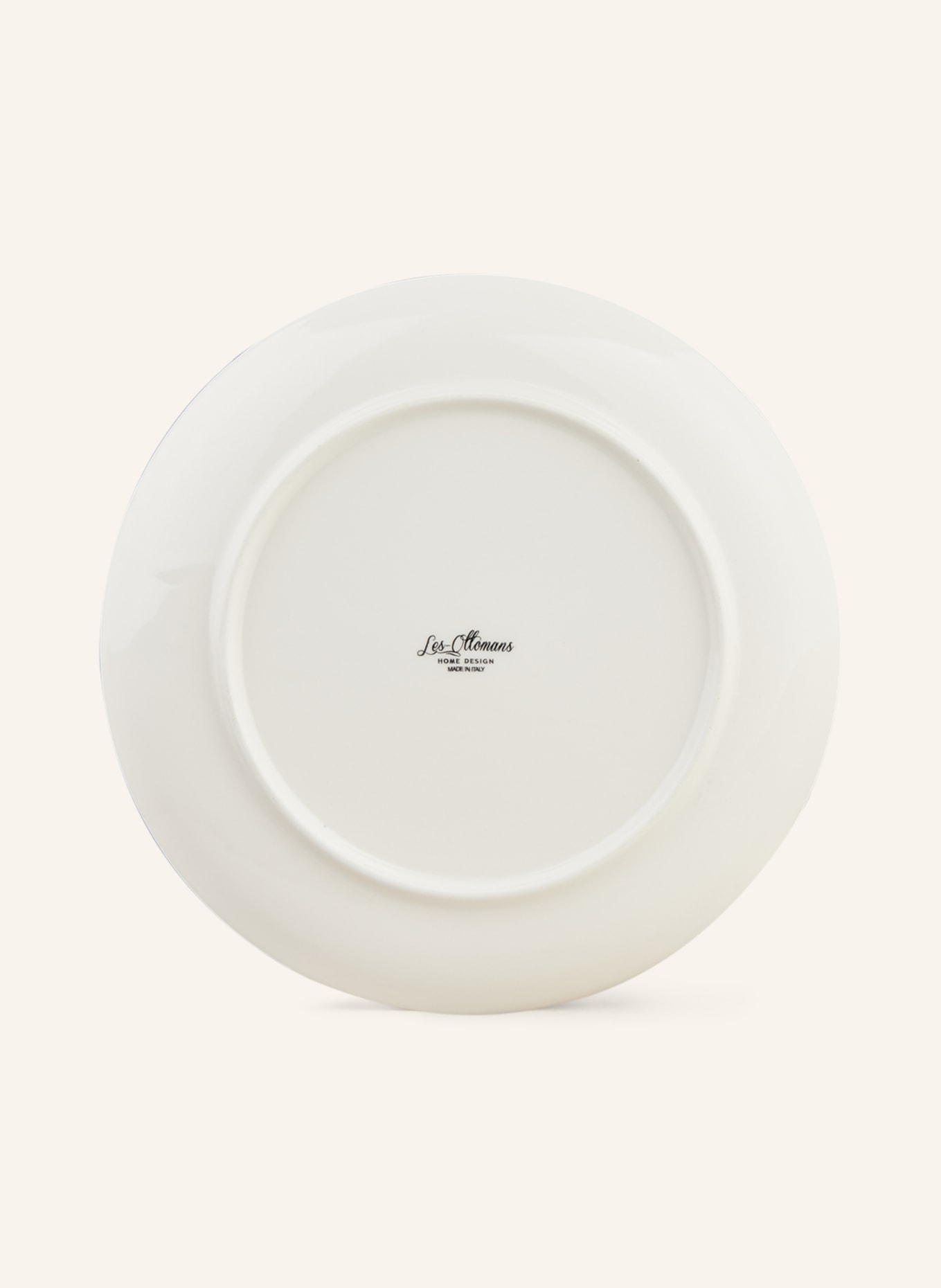 Les Ottomans Set of 2 dinner plates CIRCLES, Color: BLACK/ WHITE/ TURQUOISE (Image 2)