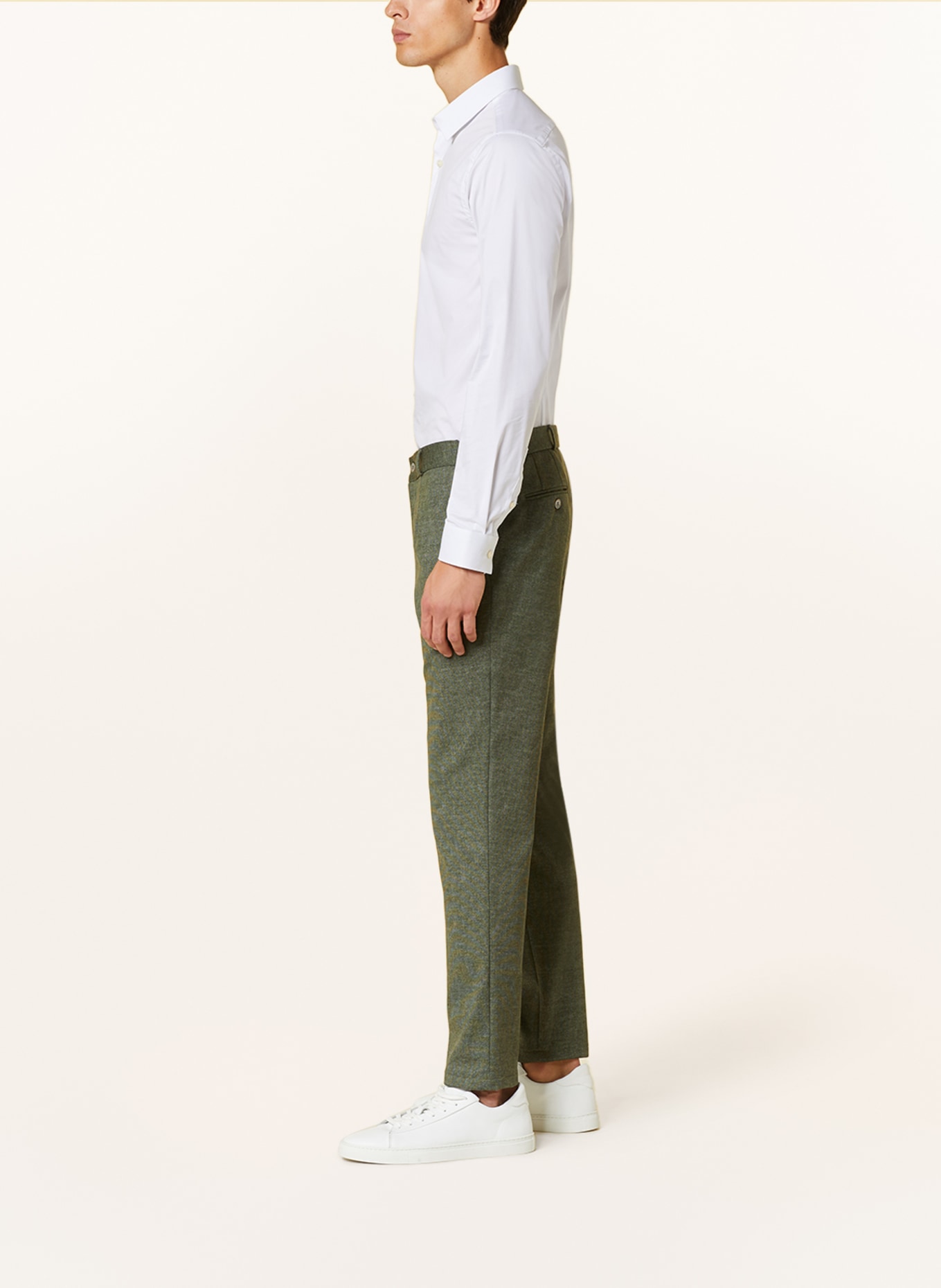 PAUL Anzughose Slim Fit aus Jersey, Farbe: 750 Olive (Bild 5)
