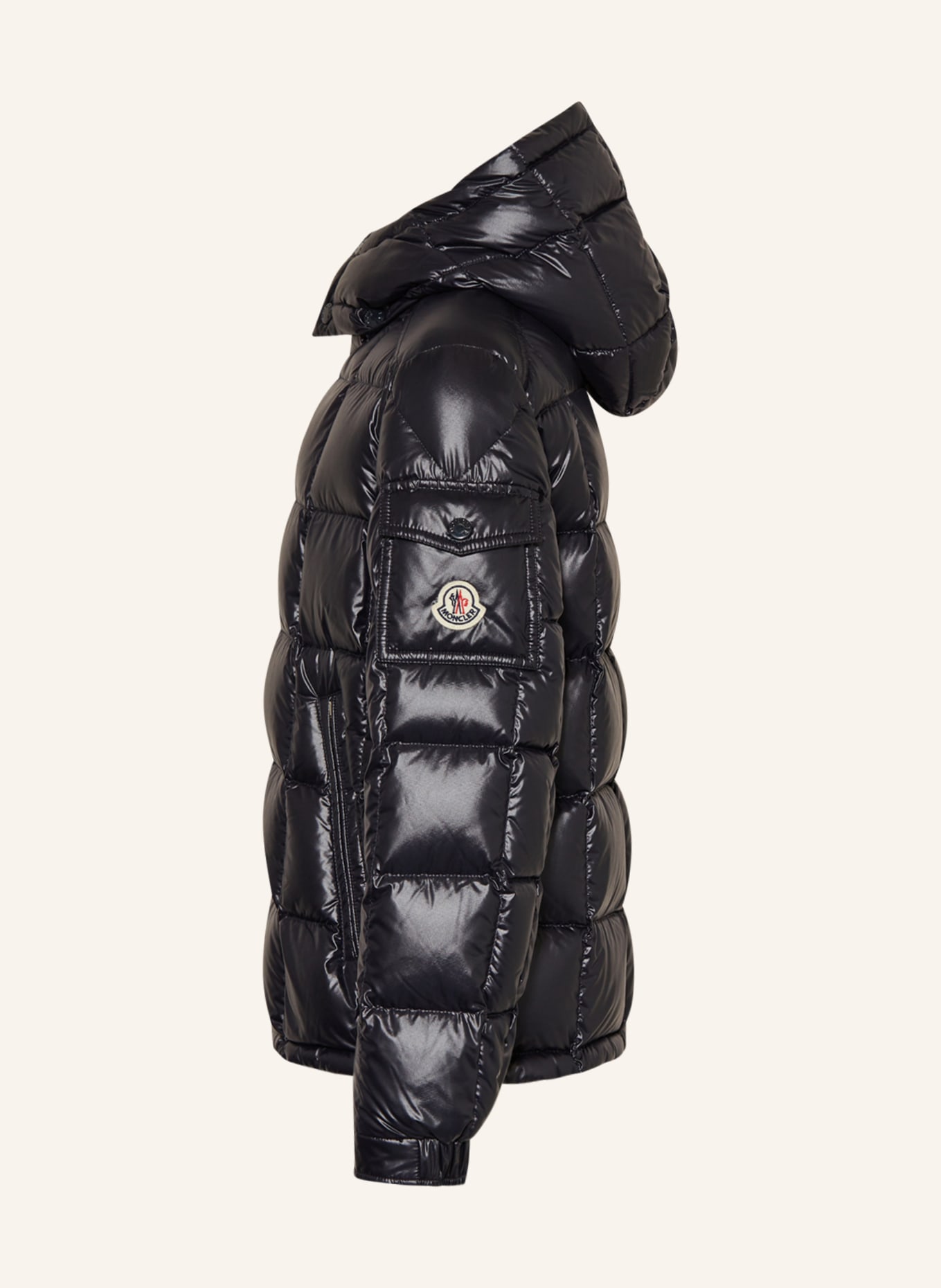 MONCLER enfant Péřová bunda JEFF s odnímatelnou kapucí, Barva: TMAVĚ MODRÁ (Obrázek 4)