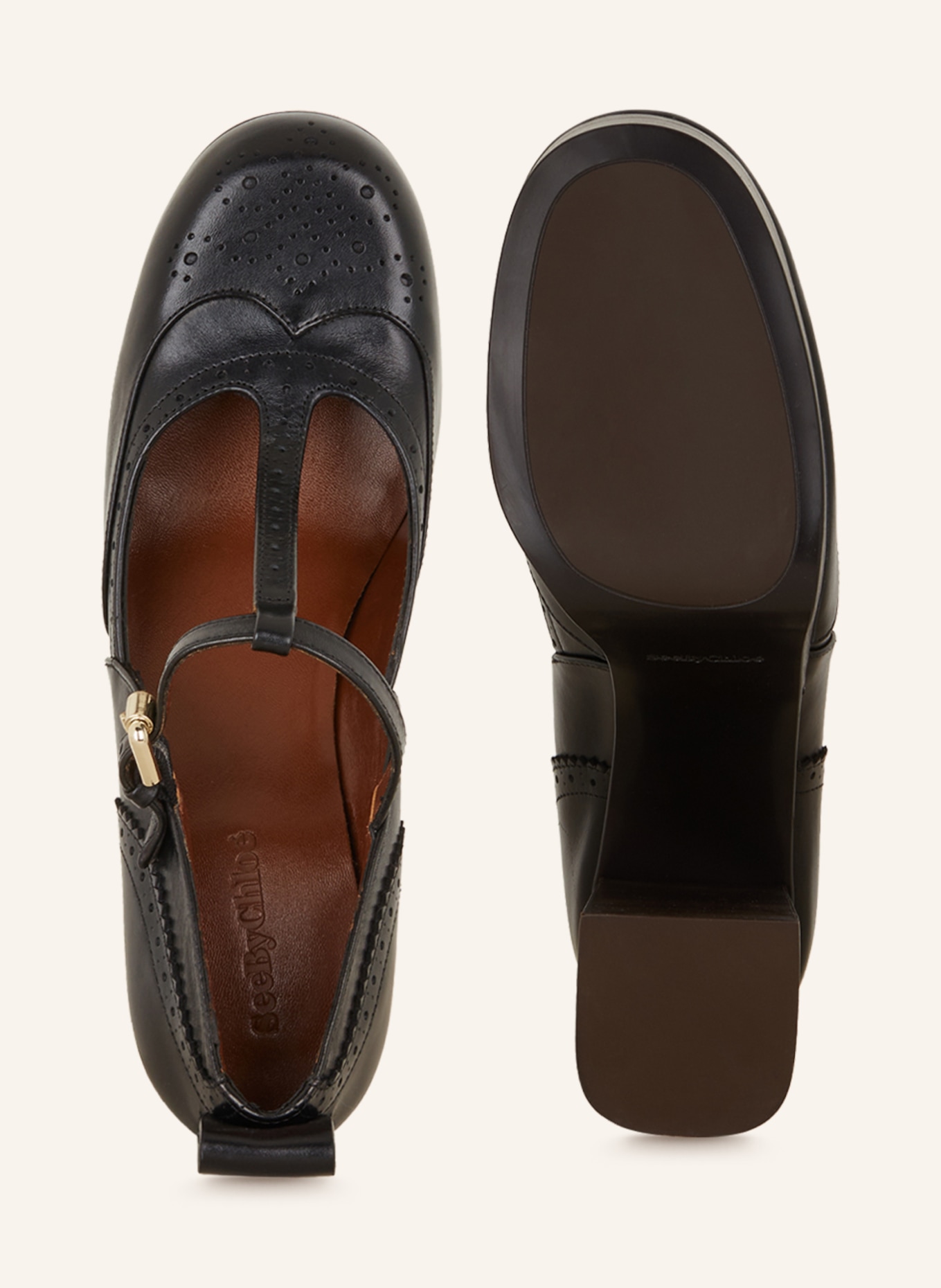 SEE BY CHLO Platform pumps ARIIA in 999 black