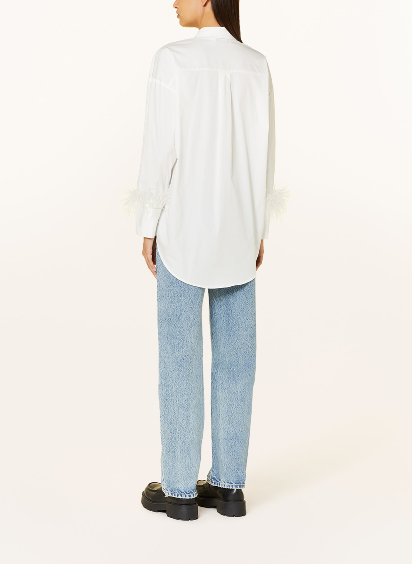COLOURFUL REBEL Oversized shirt blouse TALIA, Color: WHITE (Image 3)