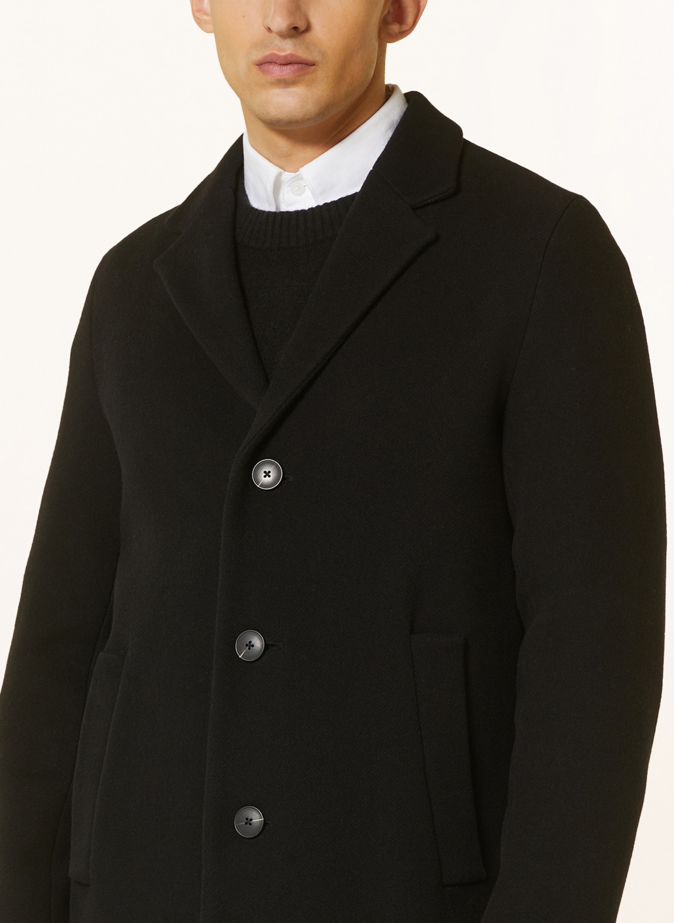 Marc O'Polo Wool coat, Color: BLACK (Image 4)