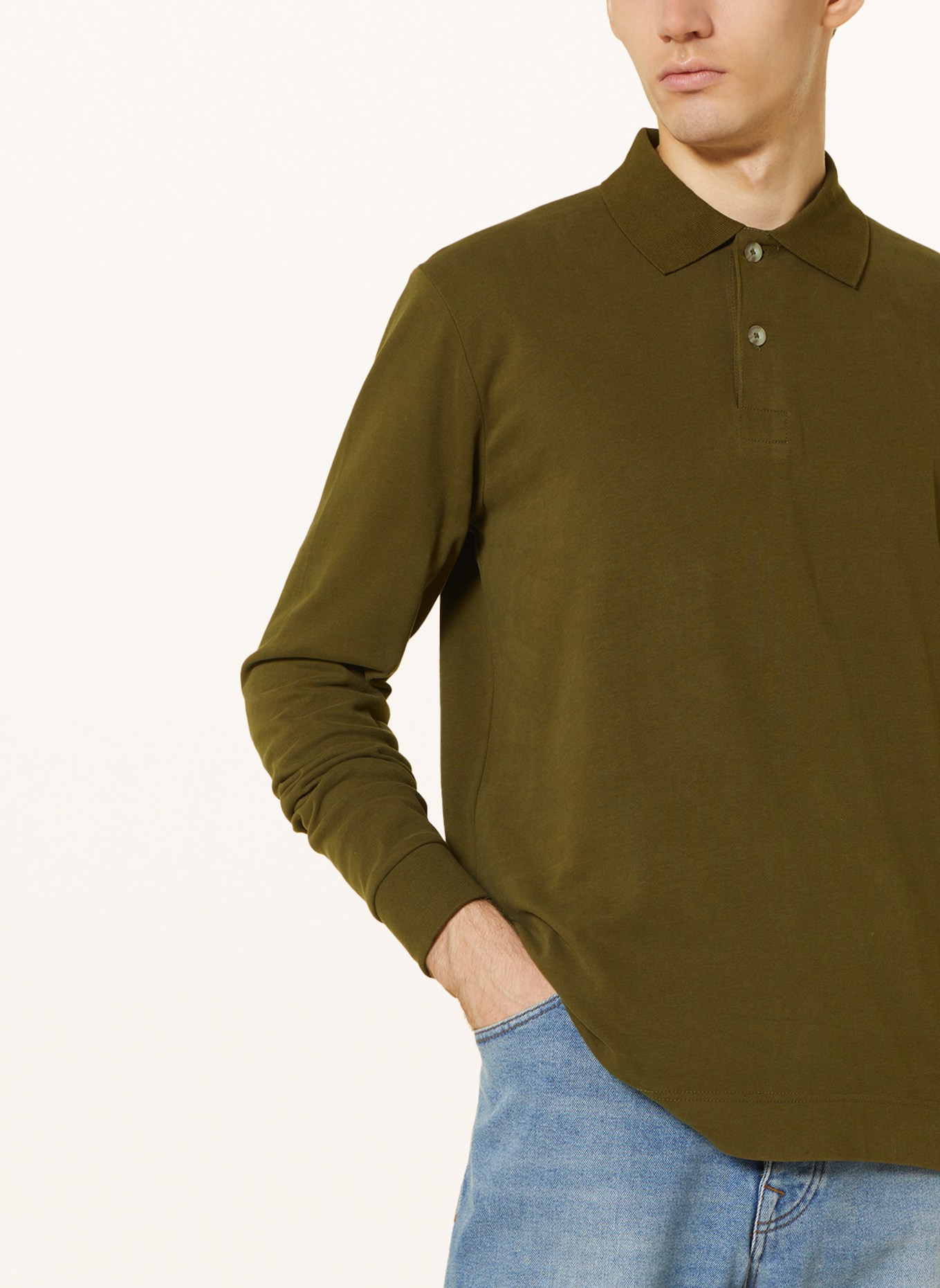 Marc O'Polo Jersey-Poloshirt, Farbe: KHAKI (Bild 4)