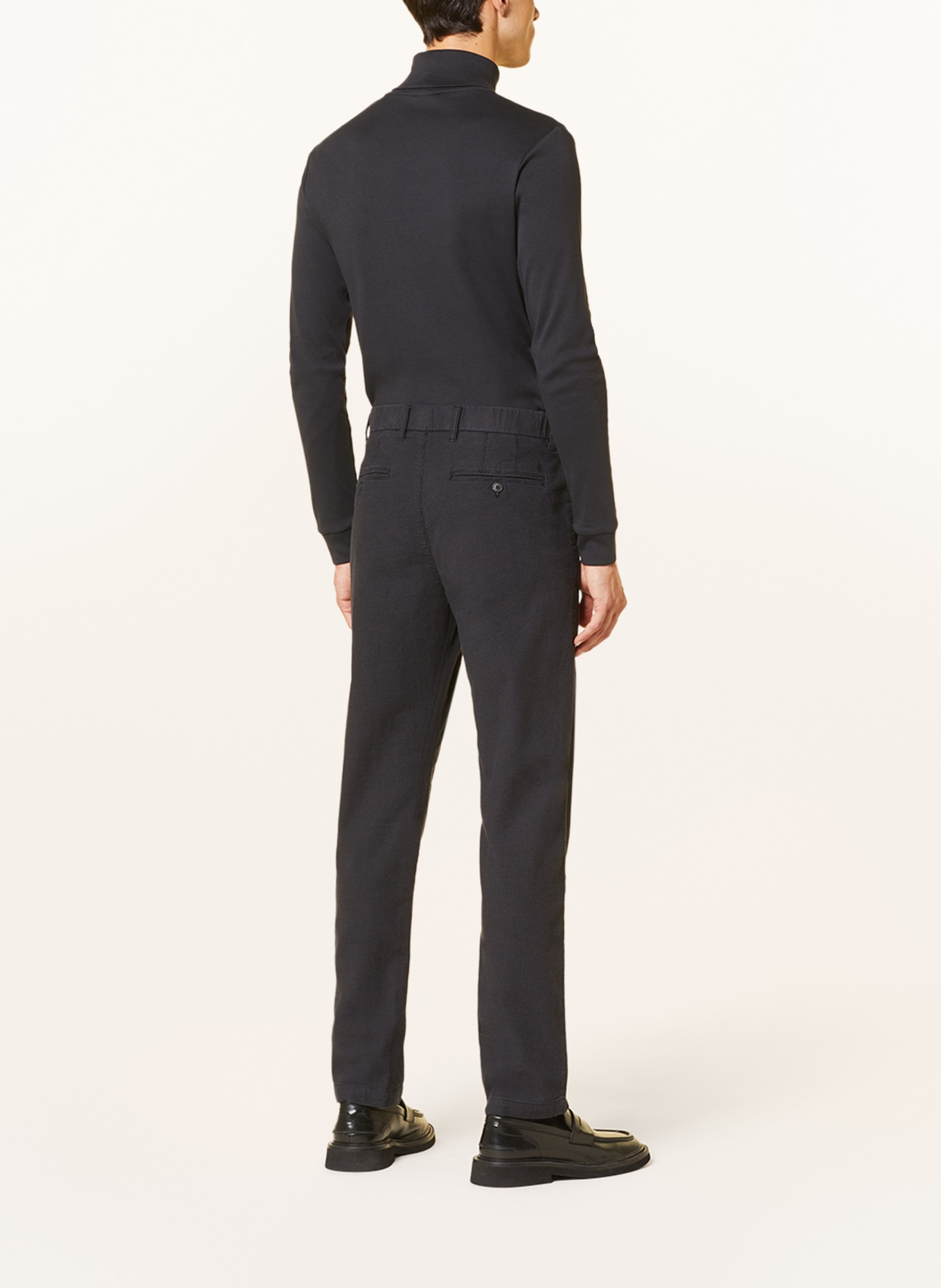 Marc O'Polo Pants OSBY tapered fit, Color: DARK BLUE/ BLACK (Image 3)