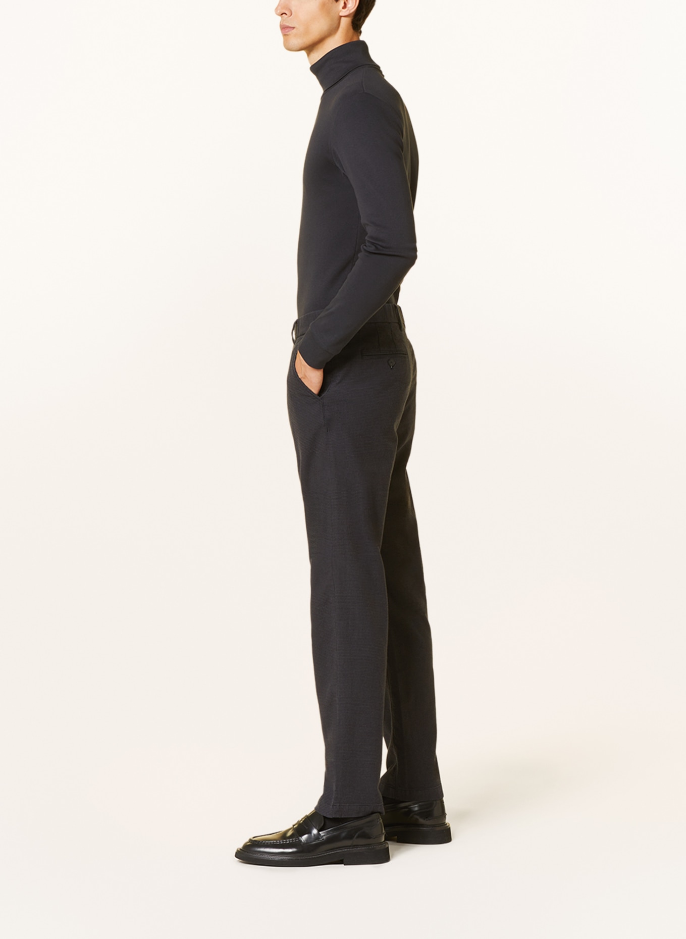 Marc O'Polo Pants OSBY tapered fit, Color: DARK BLUE/ BLACK (Image 4)