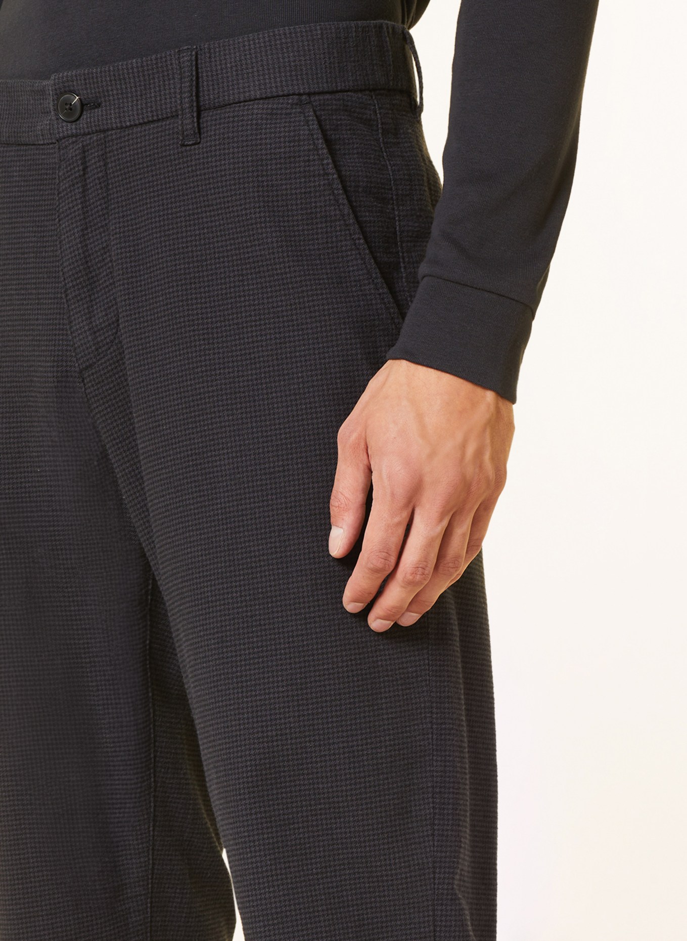Marc O'Polo Pants OSBY tapered fit, Color: DARK BLUE/ BLACK (Image 5)