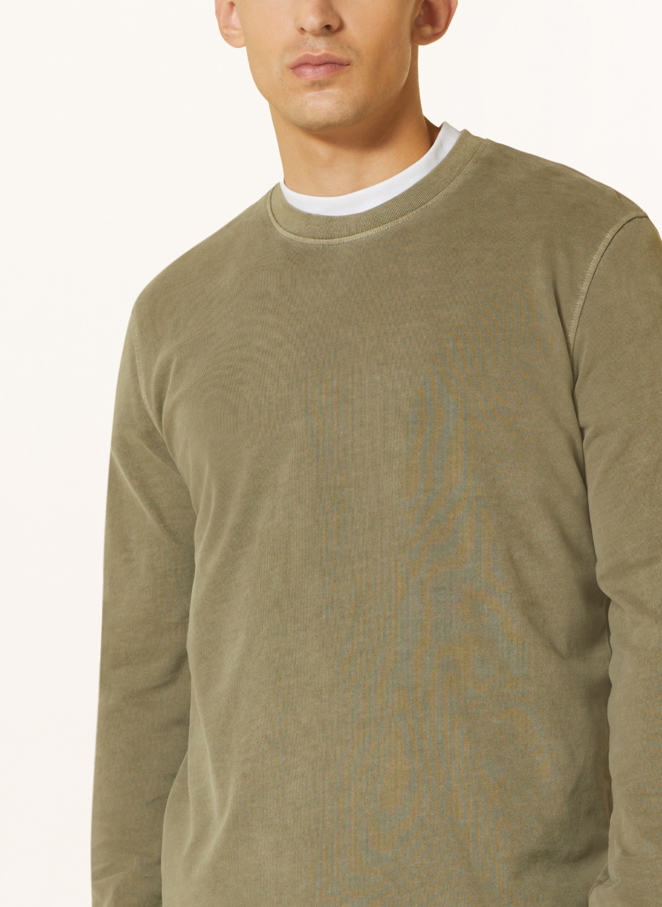 Marc O'Polo Long sleeve shirt, Color: OLIVE (Image 4)