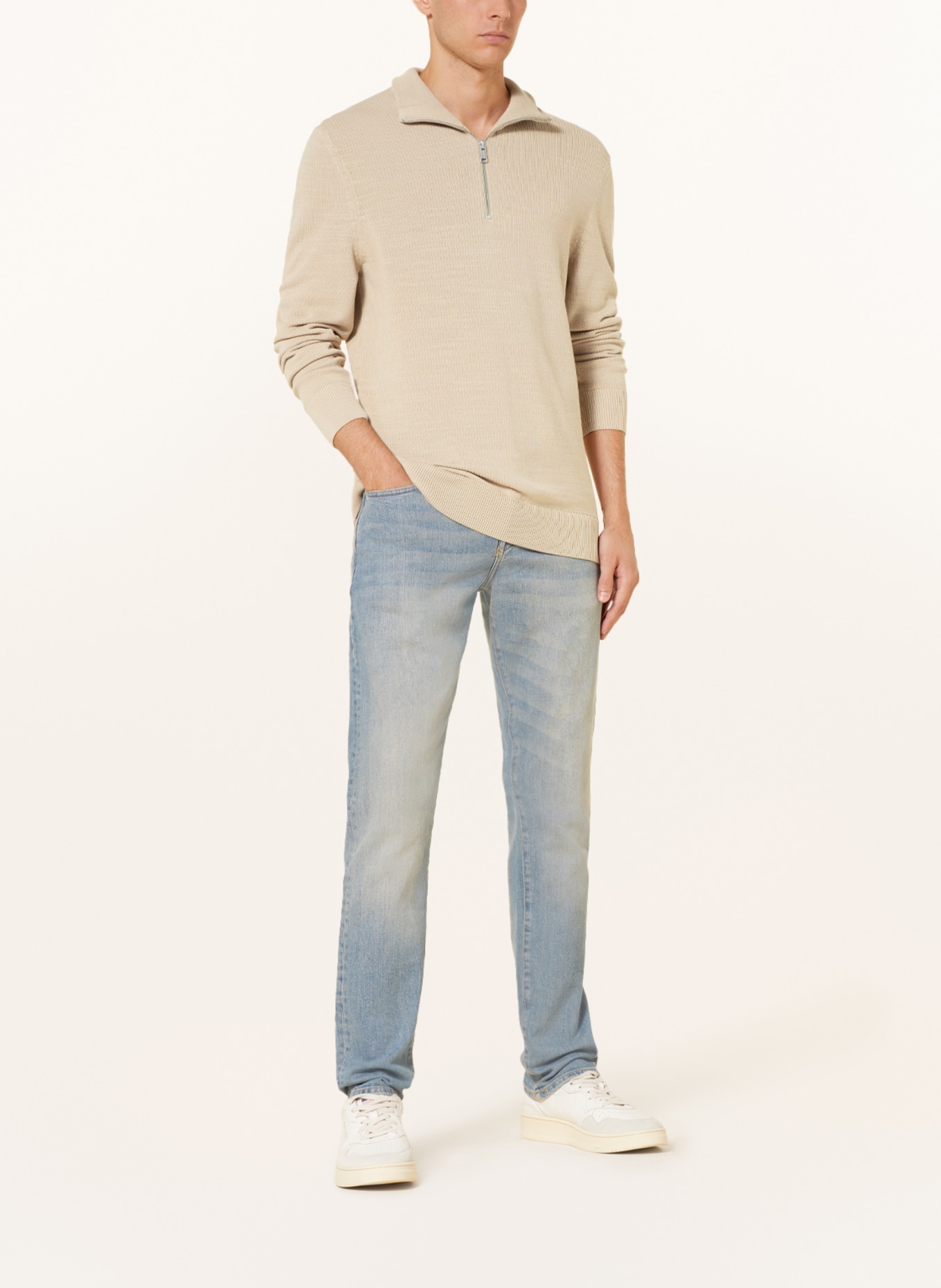 Marc O'Polo Half-zip sweater, Color: BEIGE (Image 2)