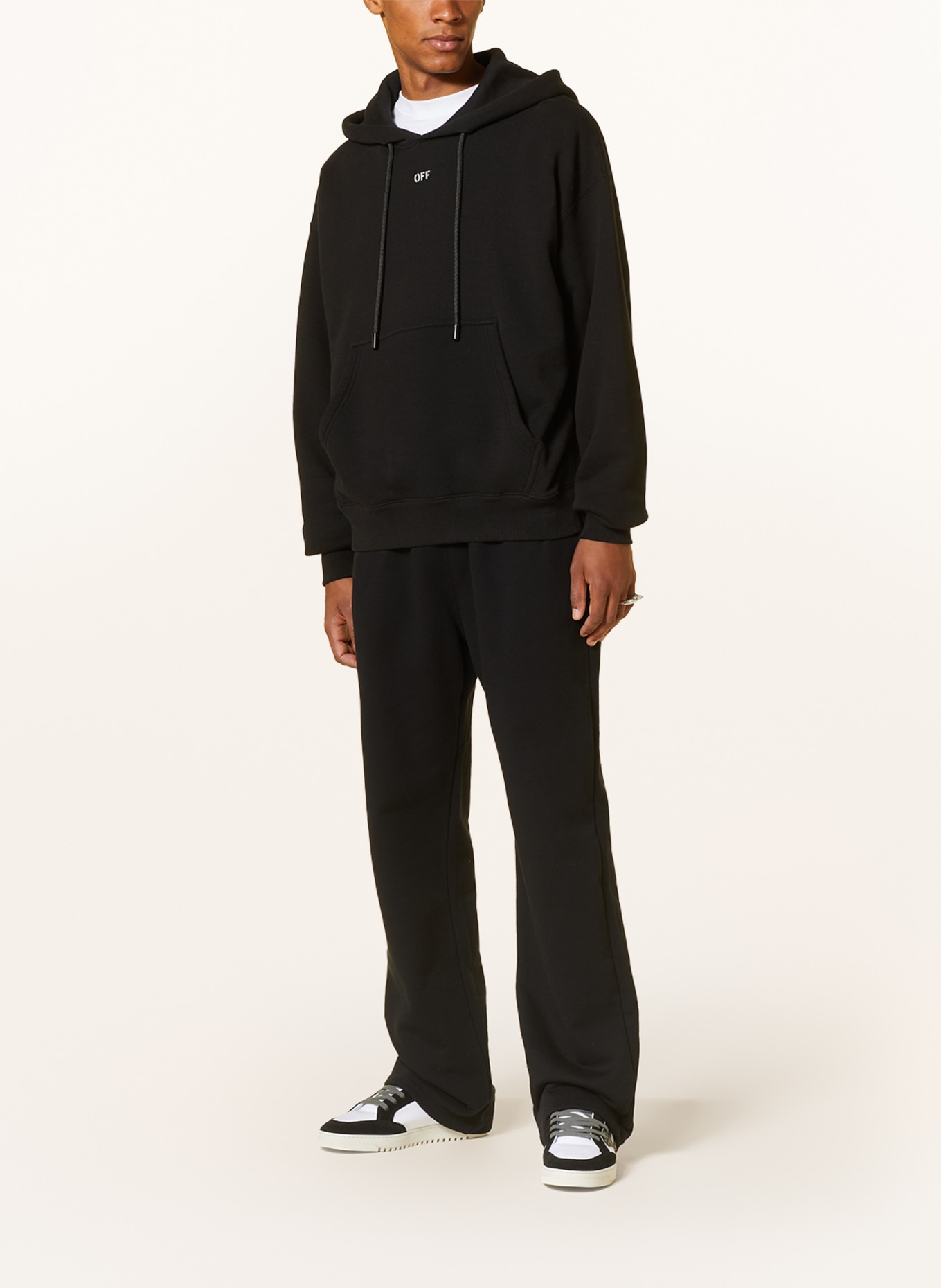 Off-White Oversized hoodie, Color: BLACK (Image 2)